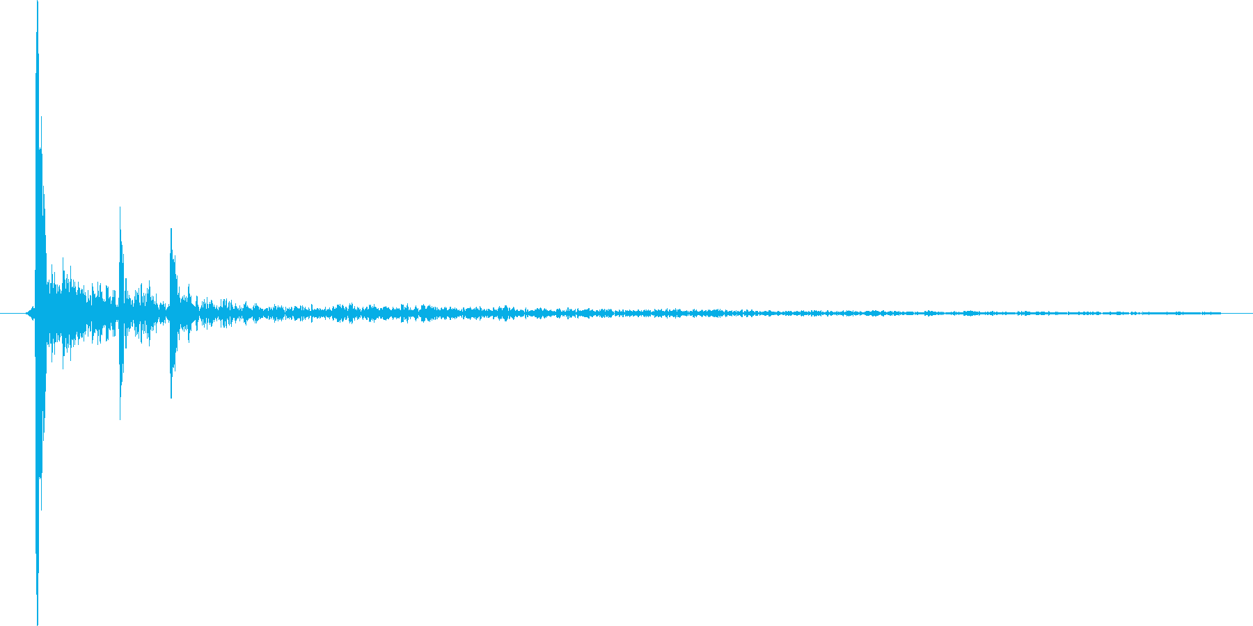 水滴、水の落ちる音です 14の再生済みの波形
