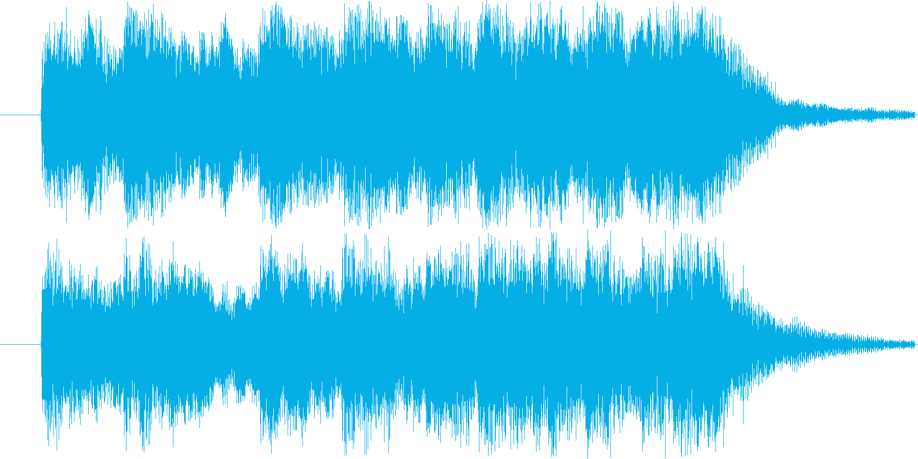 オーケストラのジングルです。の再生済みの波形