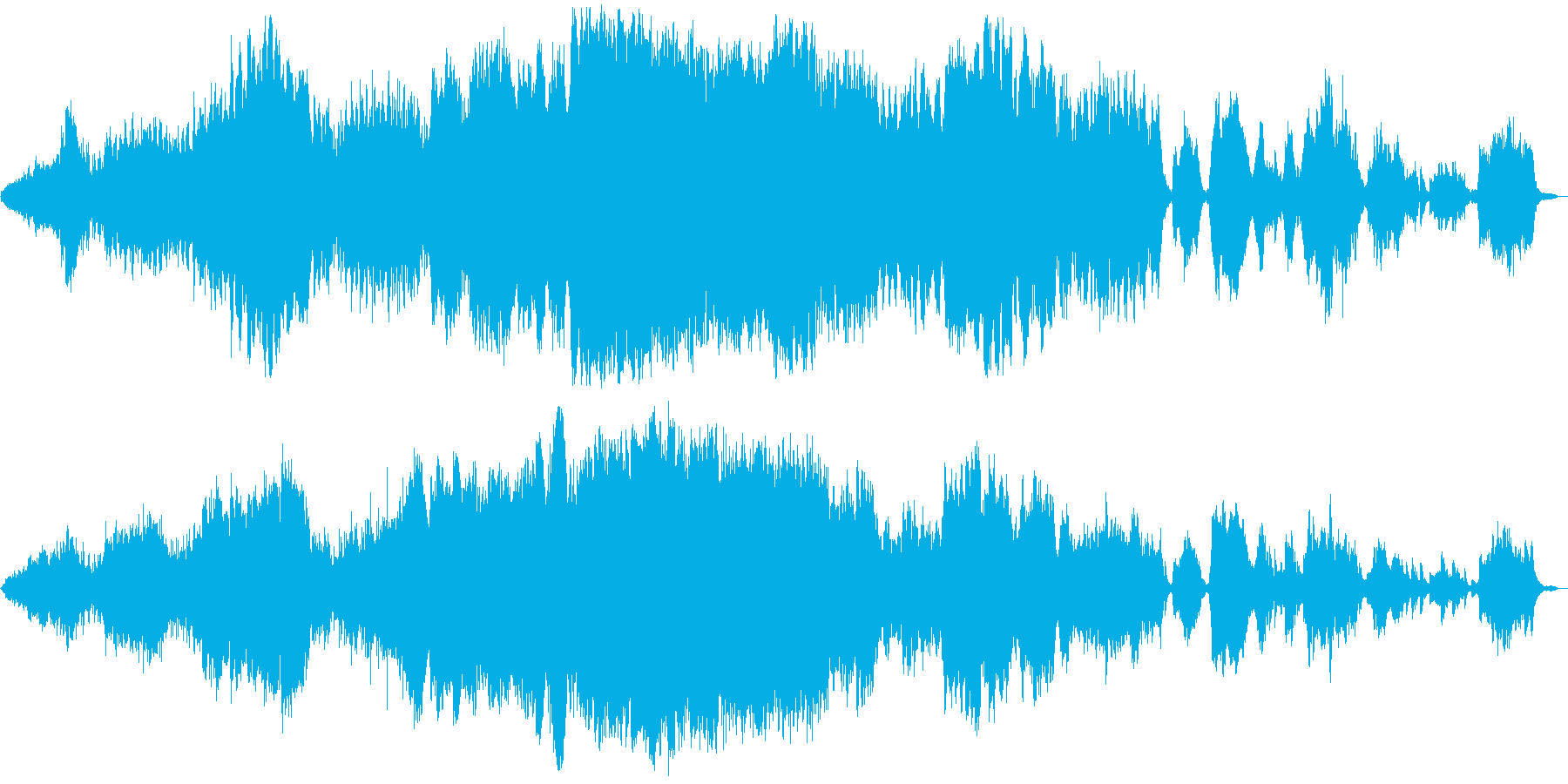 SF的オーケストラ音楽の再生済みの波形