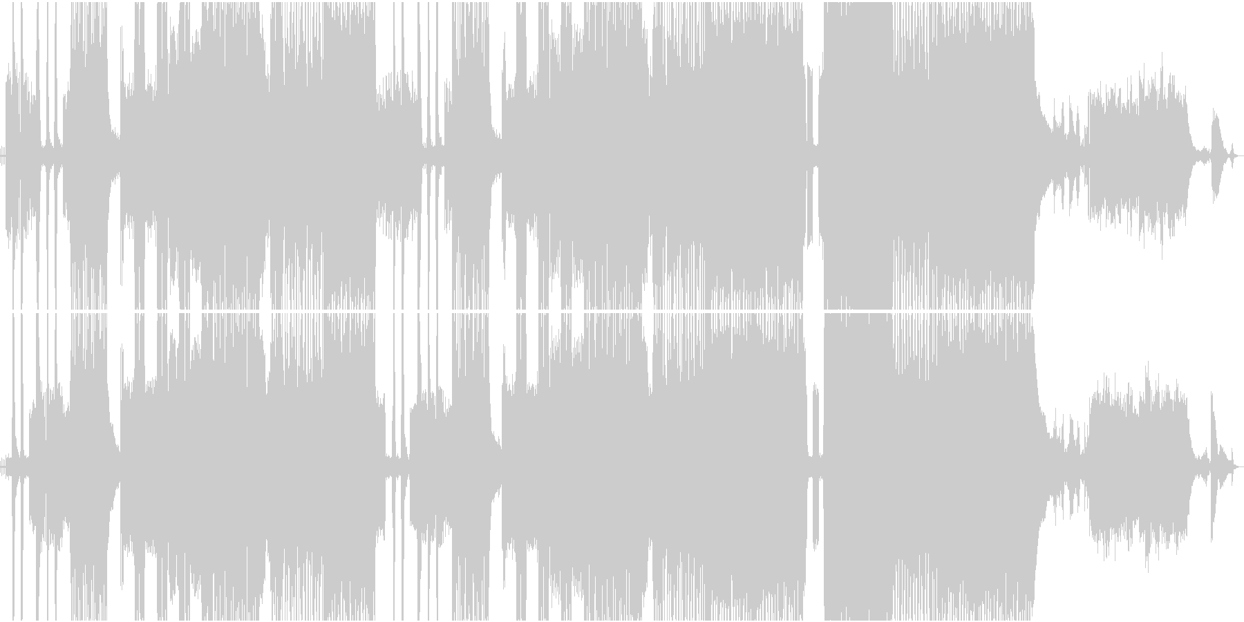 疾走感満天でパワフルなロック曲の未再生の波形