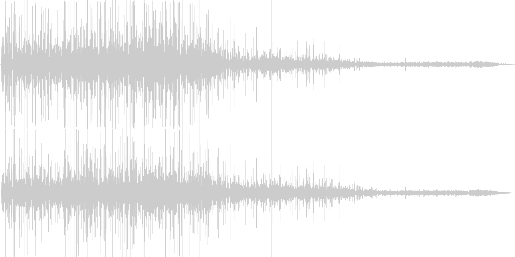揚げ物の音の未再生の波形