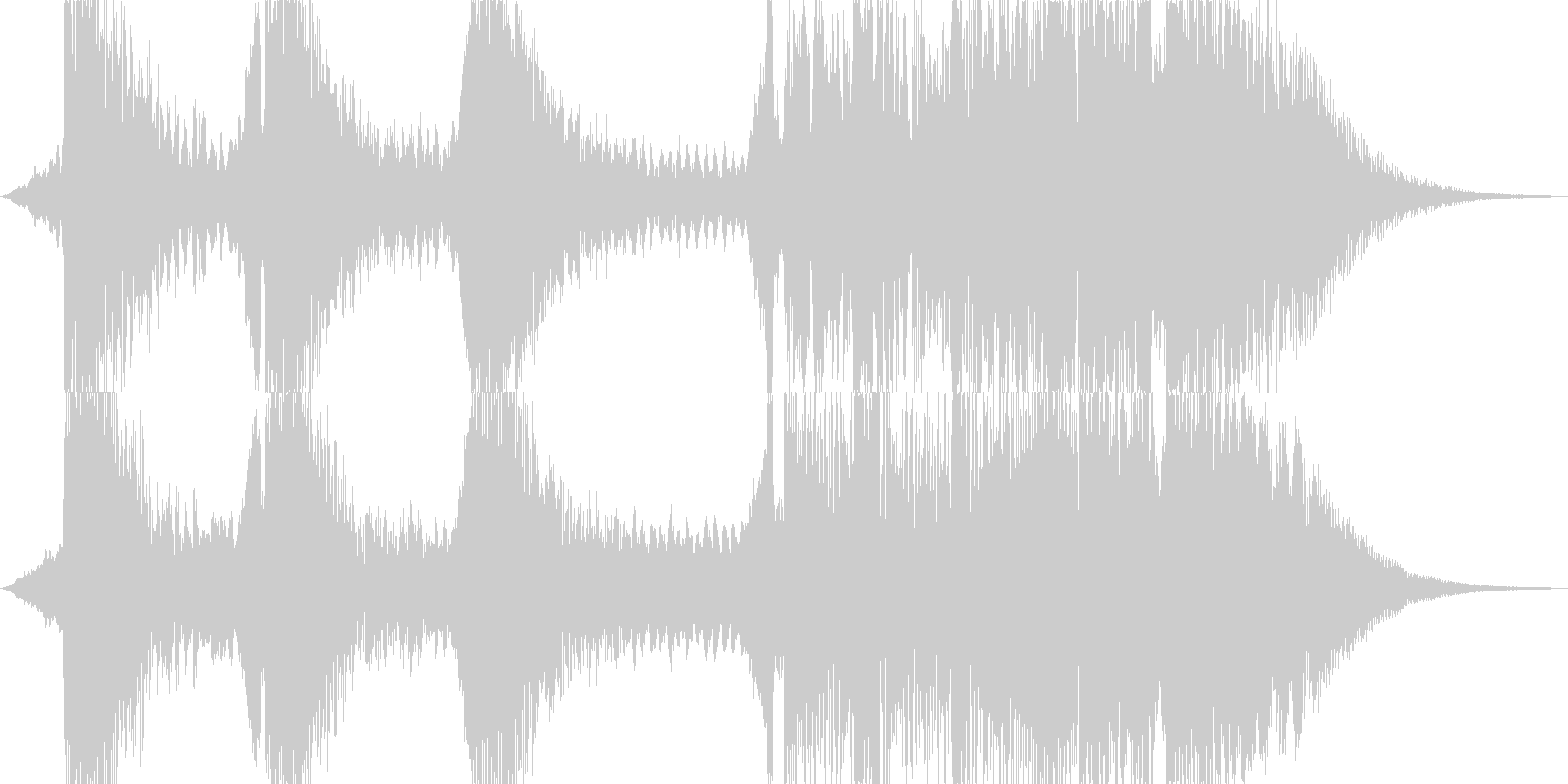 サイファイのダークでSF的な衝撃音2の未再生の波形