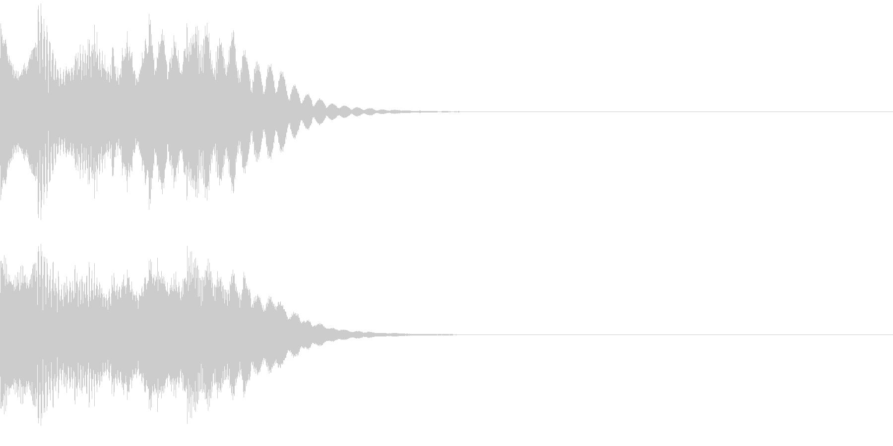 タラララララン ポジティブな音 発見の未再生の波形