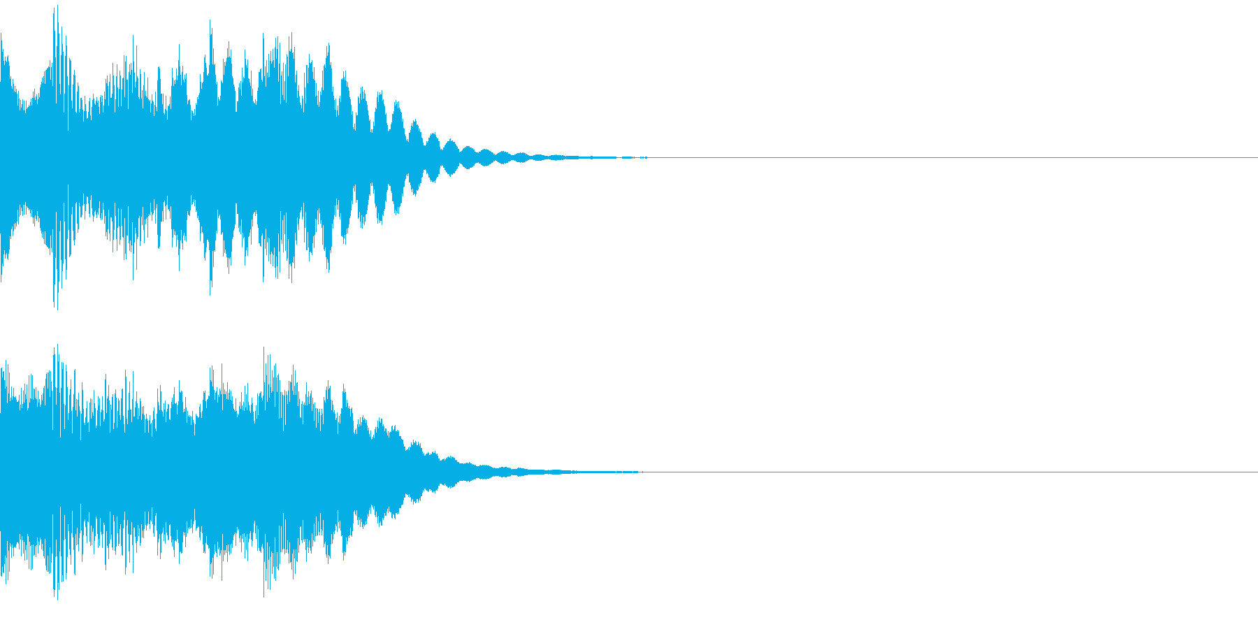 タラララララン ポジティブな音 発見の再生済みの波形