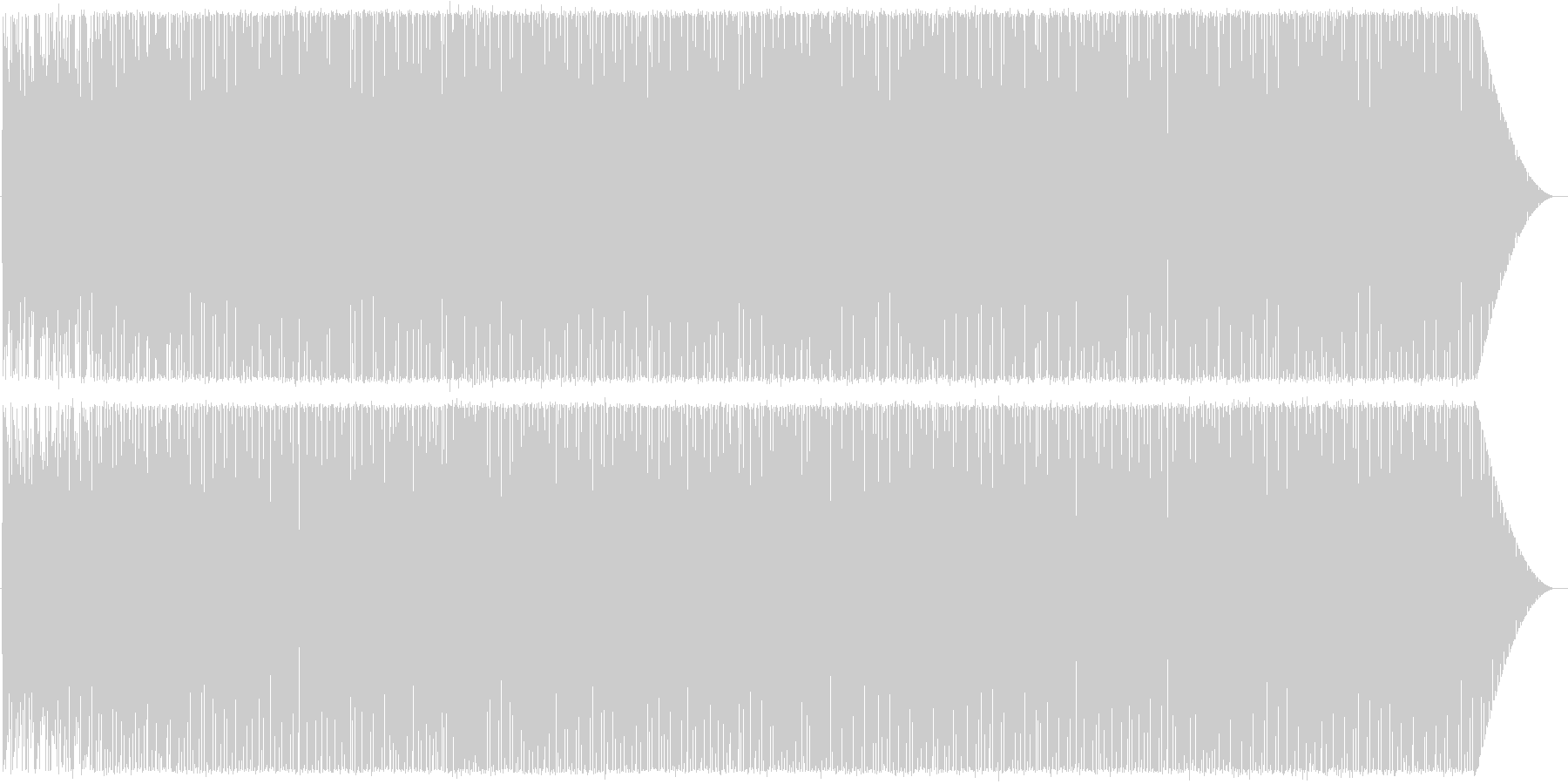 Deep House系インスト曲1の未再生の波形