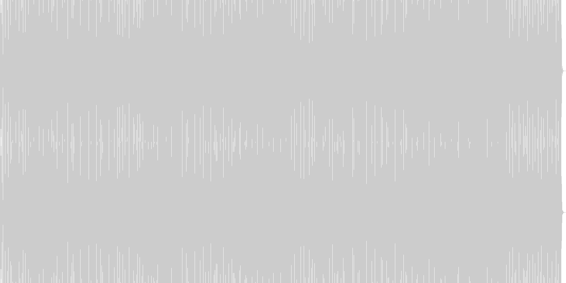 テクノ系の未再生の波形
