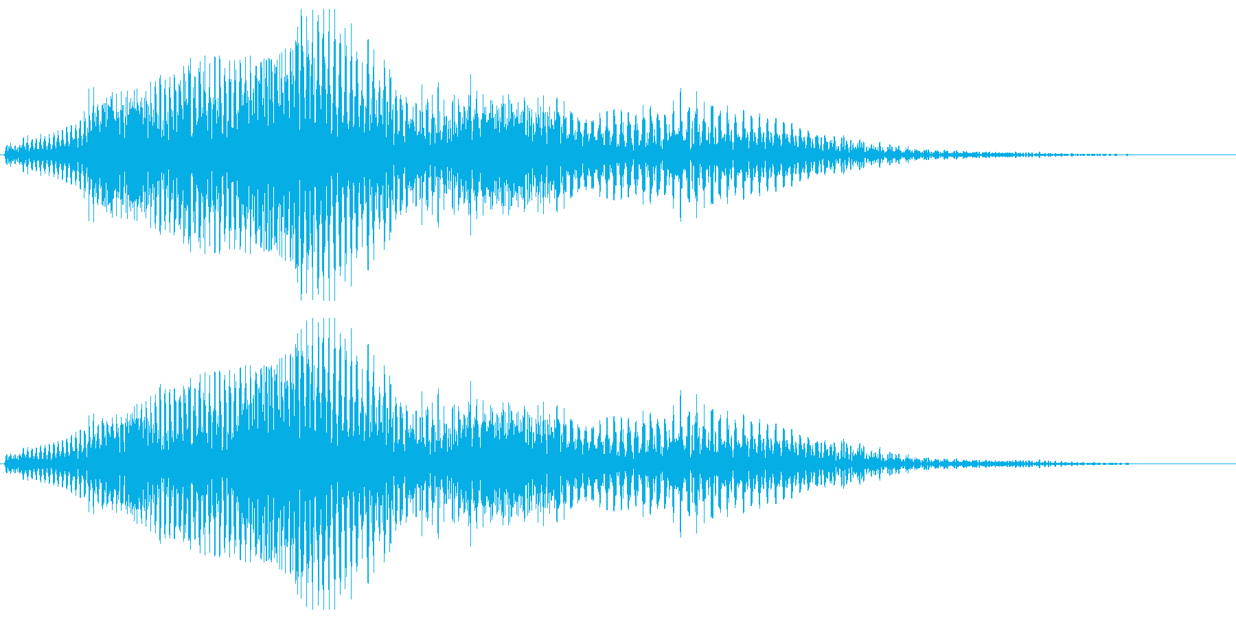 ボァボァ〜ン(マシンが停止する音)の再生済みの波形
