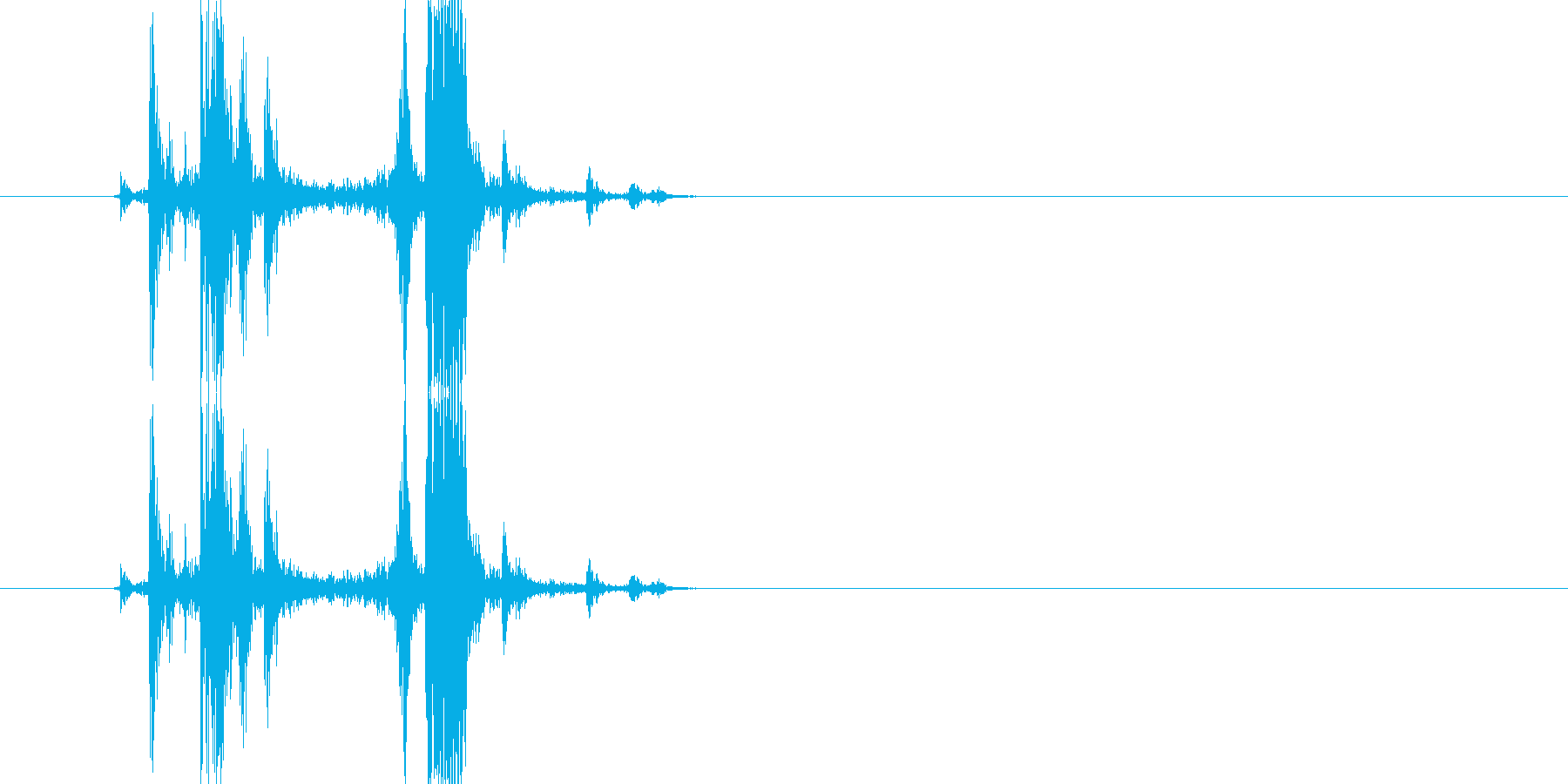 カメラのシャッター音3(カチッ)の再生済みの波形