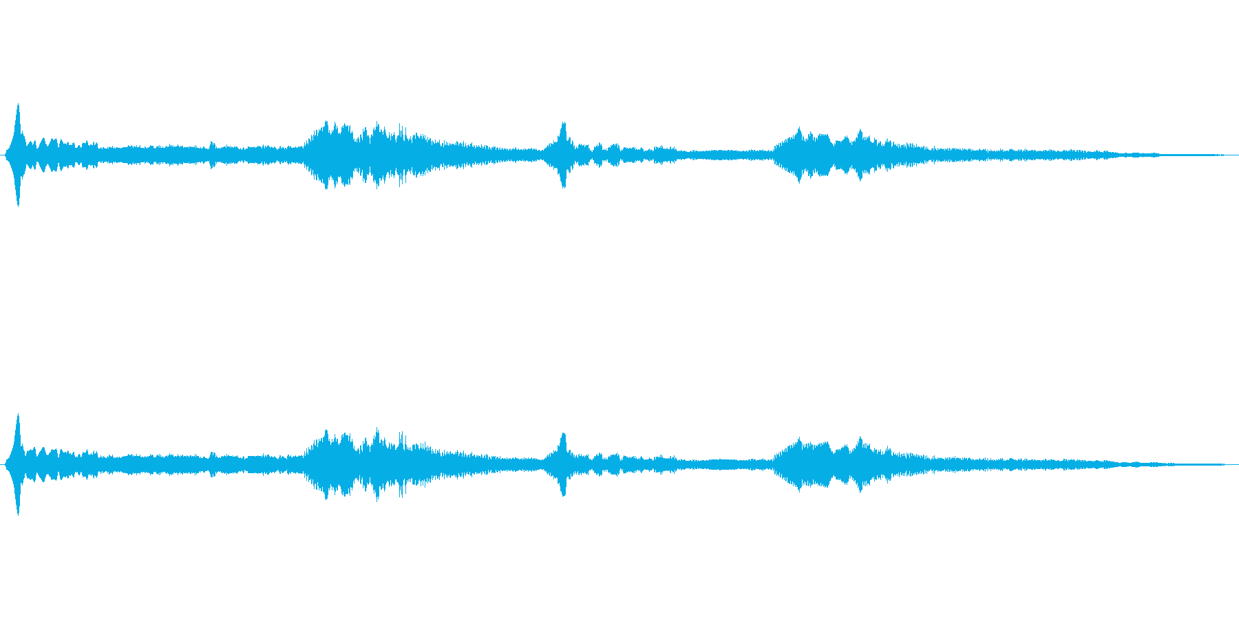 宇宙っぽい電子音3の再生済みの波形