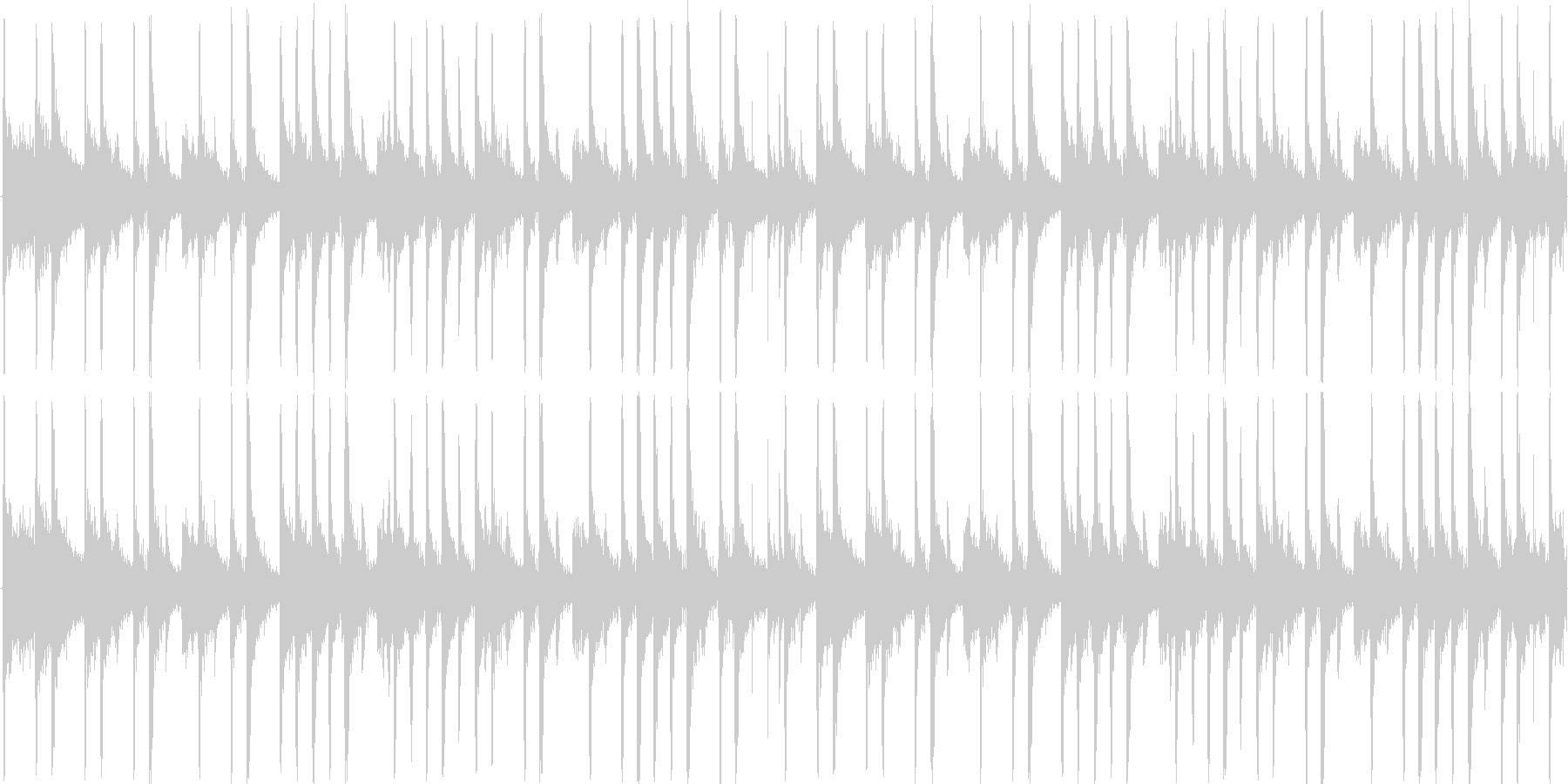 ロックのドラムをイメージした楽曲です。の未再生の波形