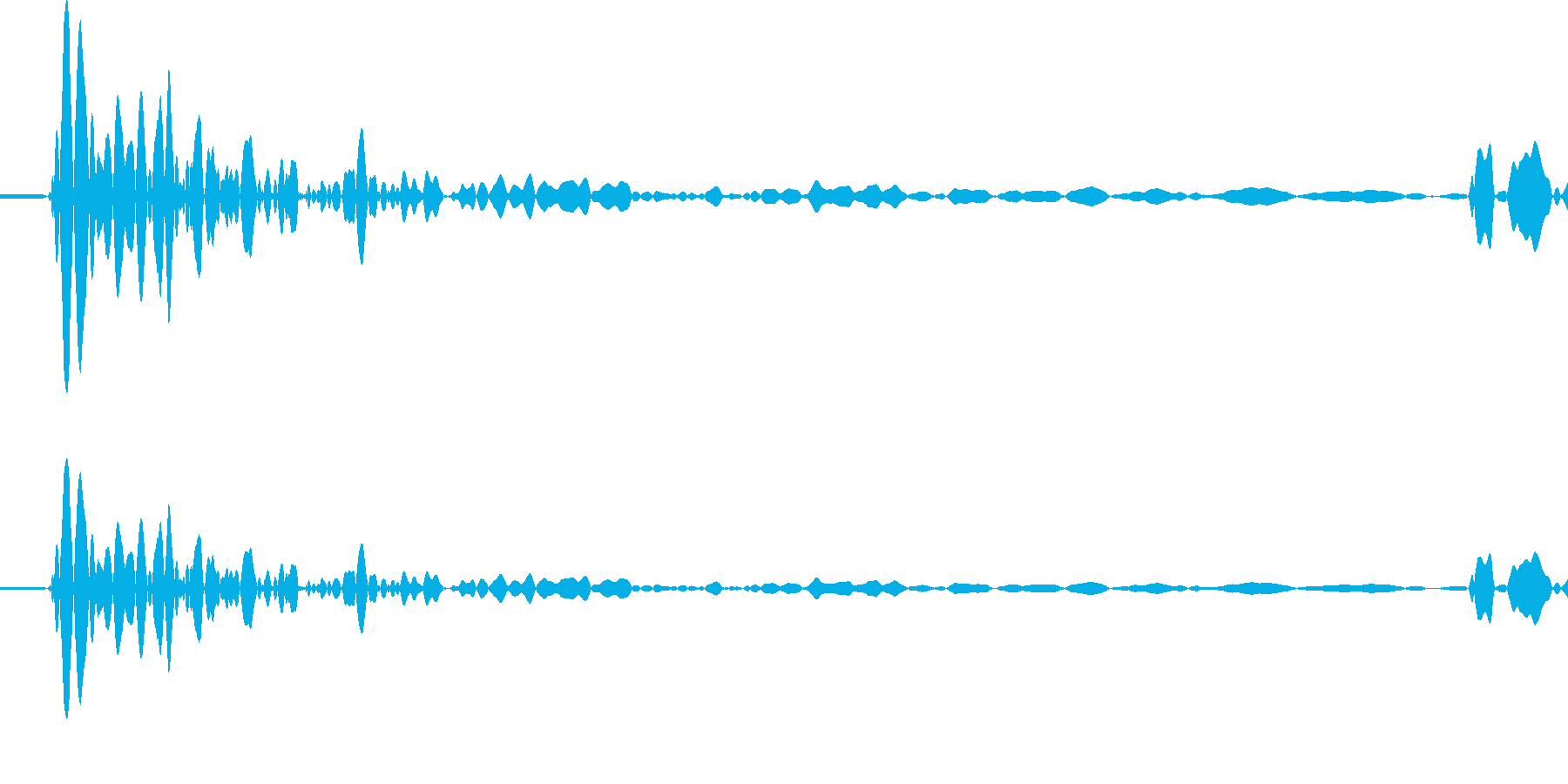 タッ (足音)の再生済みの波形