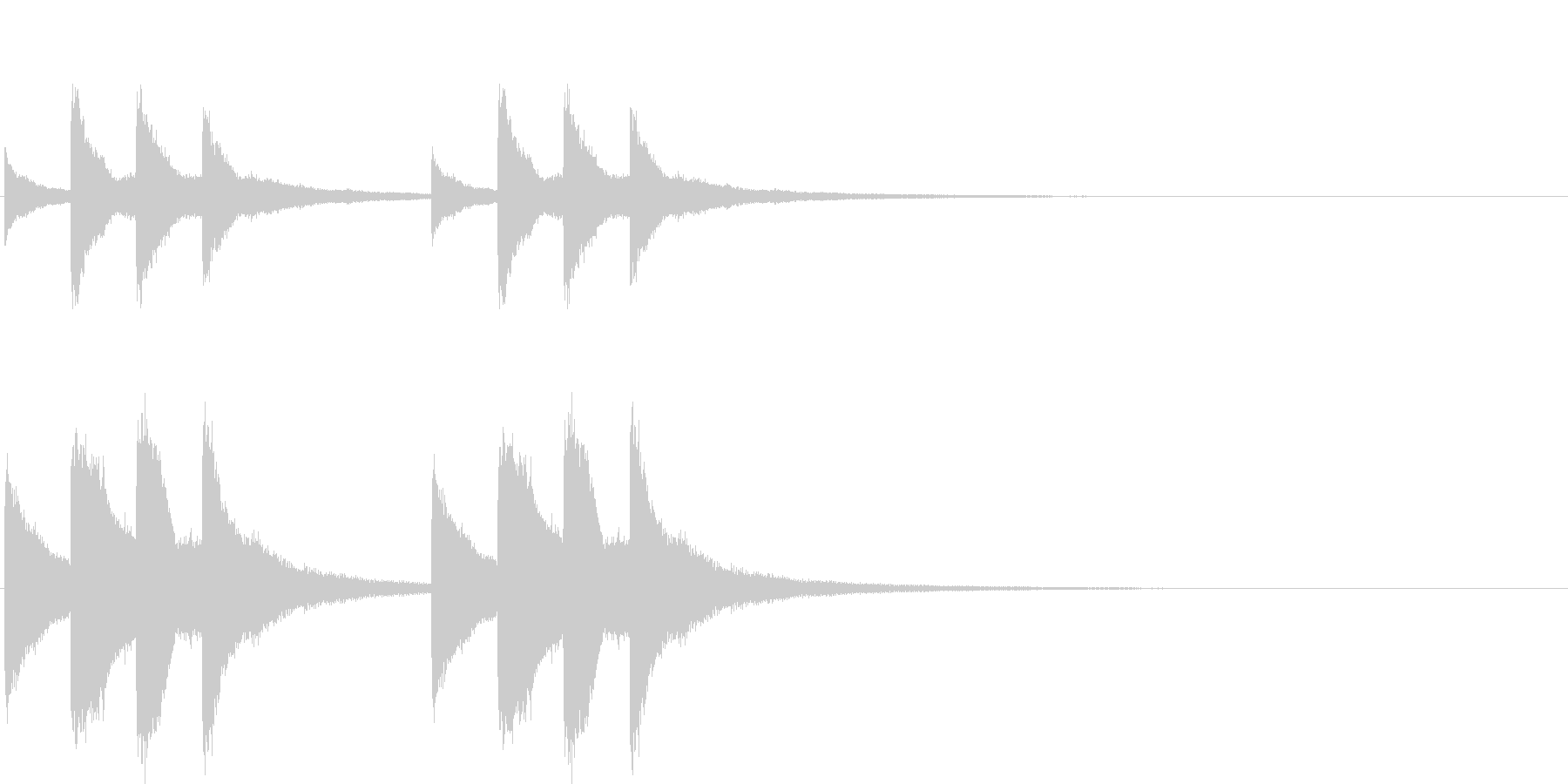 オーソドックスなチャイム音。学校など。の未再生の波形
