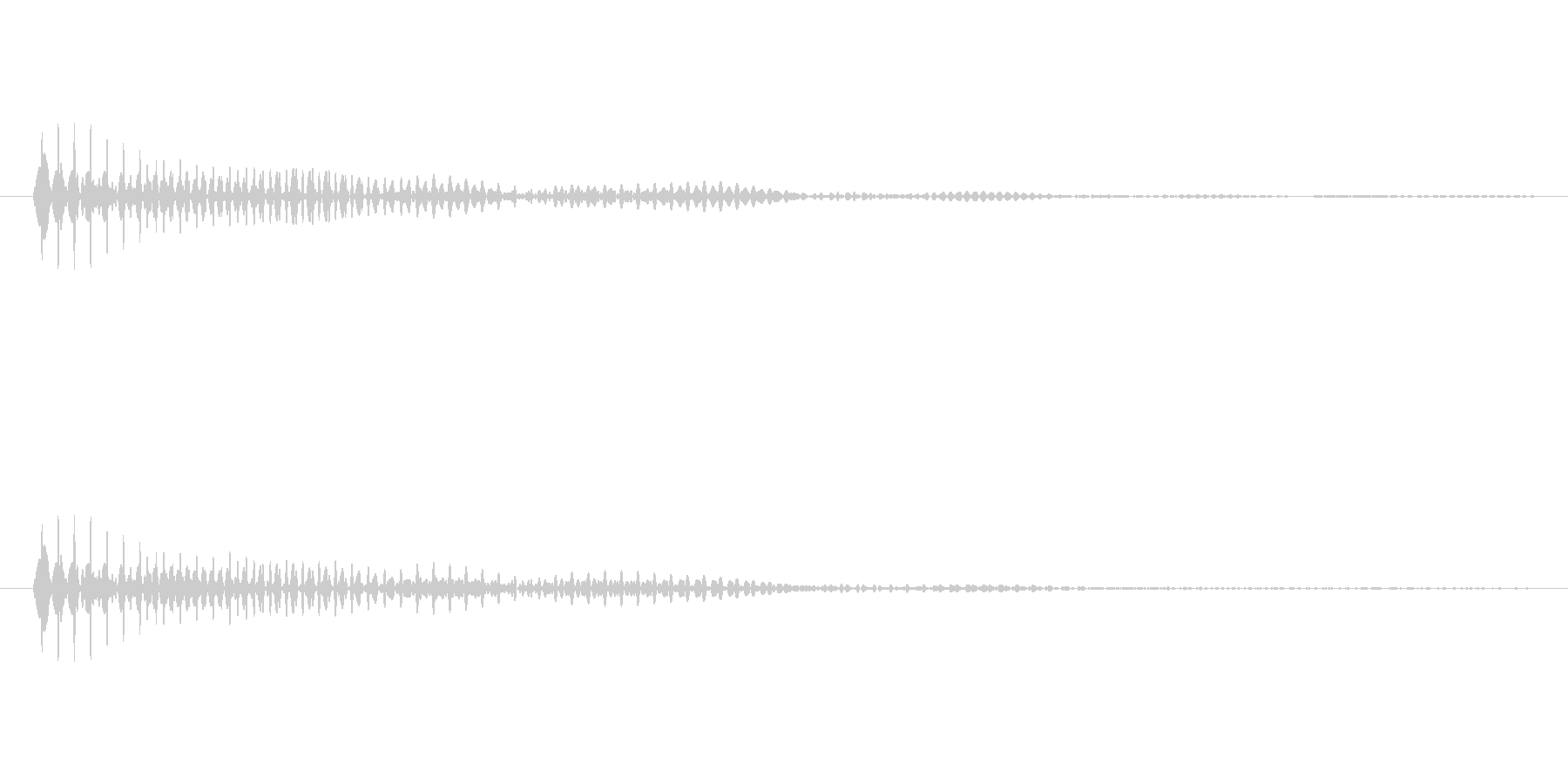 「ブンッ」という効果音ですの未再生の波形
