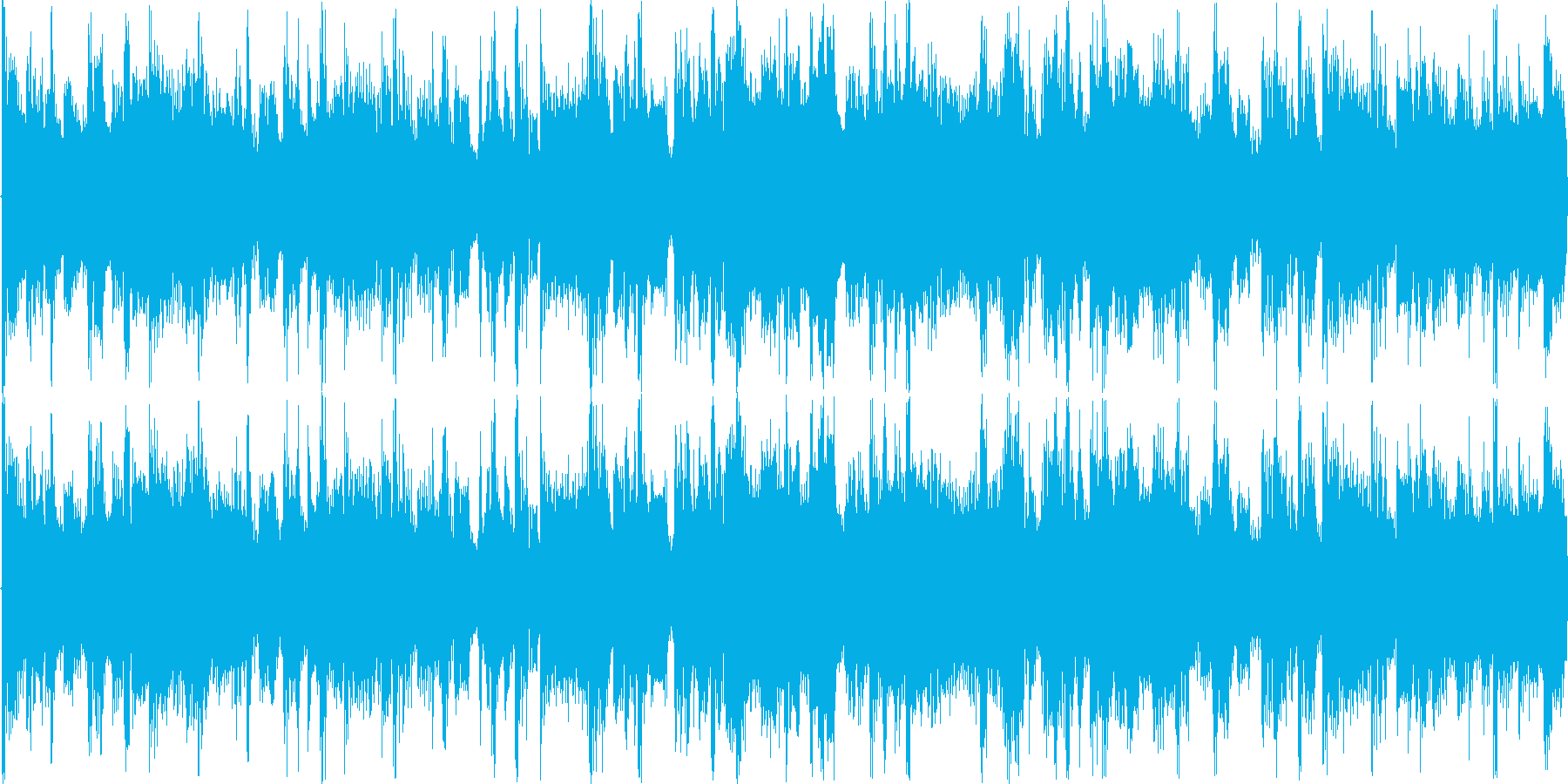 リズミックなイメージをした楽曲です。の再生済みの波形