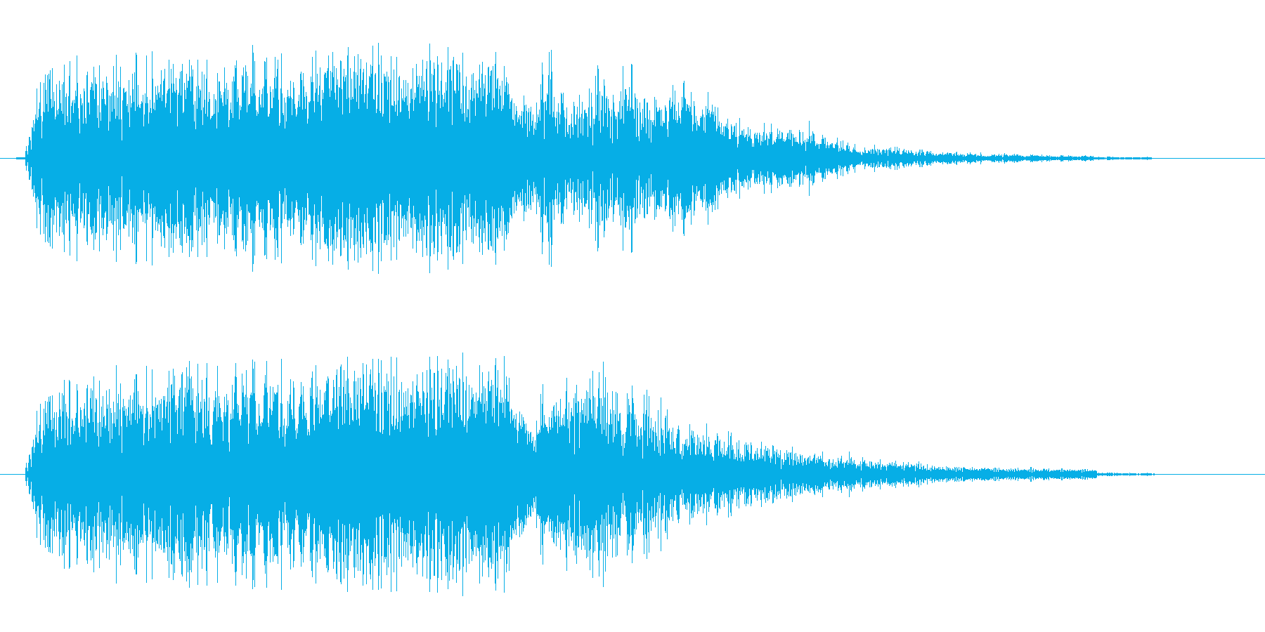 チャージから攻撃する音の再生済みの波形