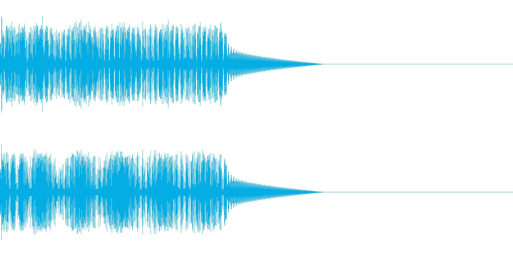 ブー!ブザー音。の再生済みの波形
