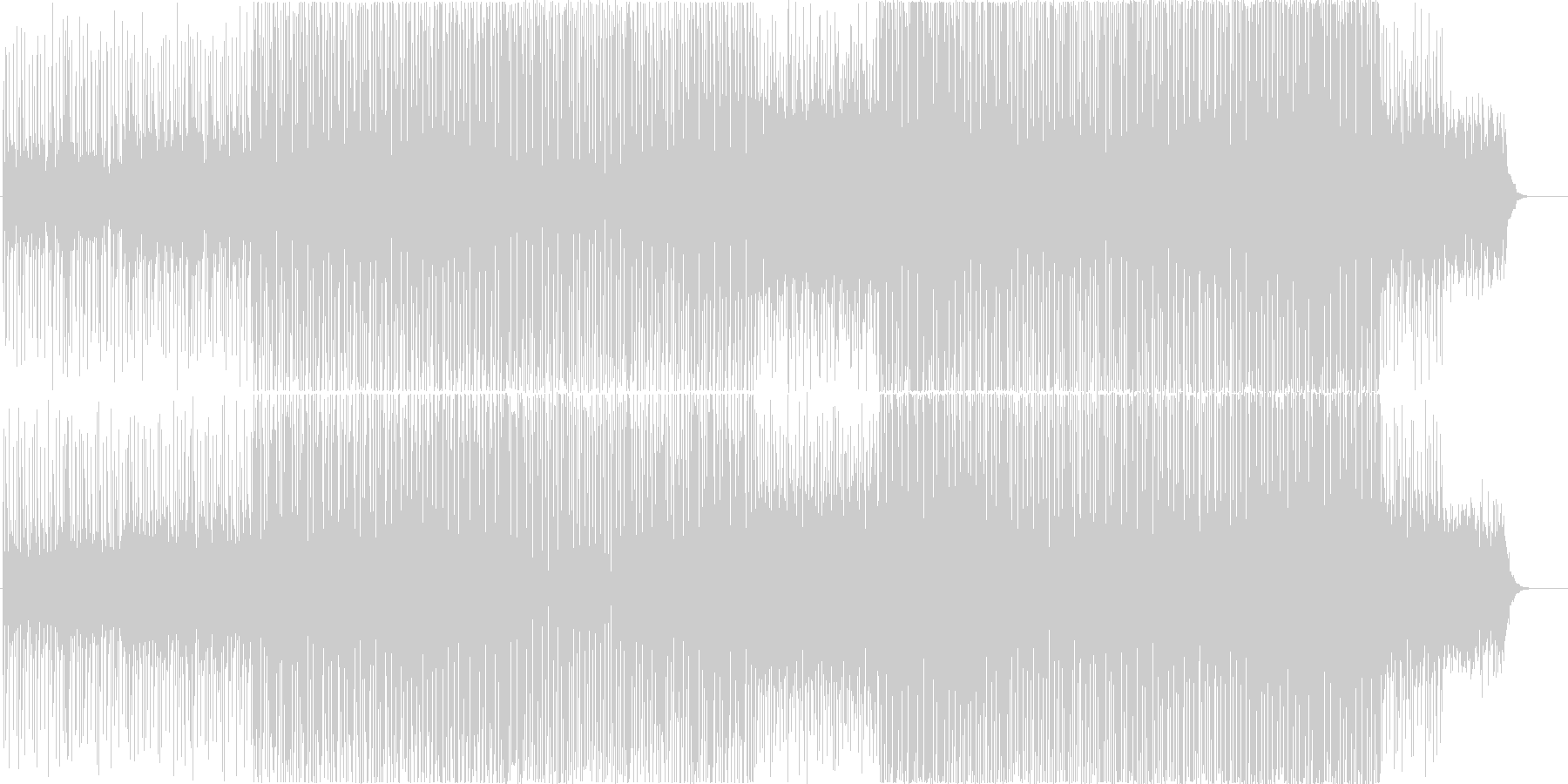 近未来的でメルヘンなファンタジックBGMの未再生の波形