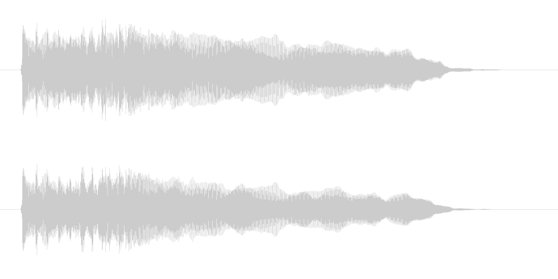 重低音ギターロックサウンド(ジングル)の未再生の波形