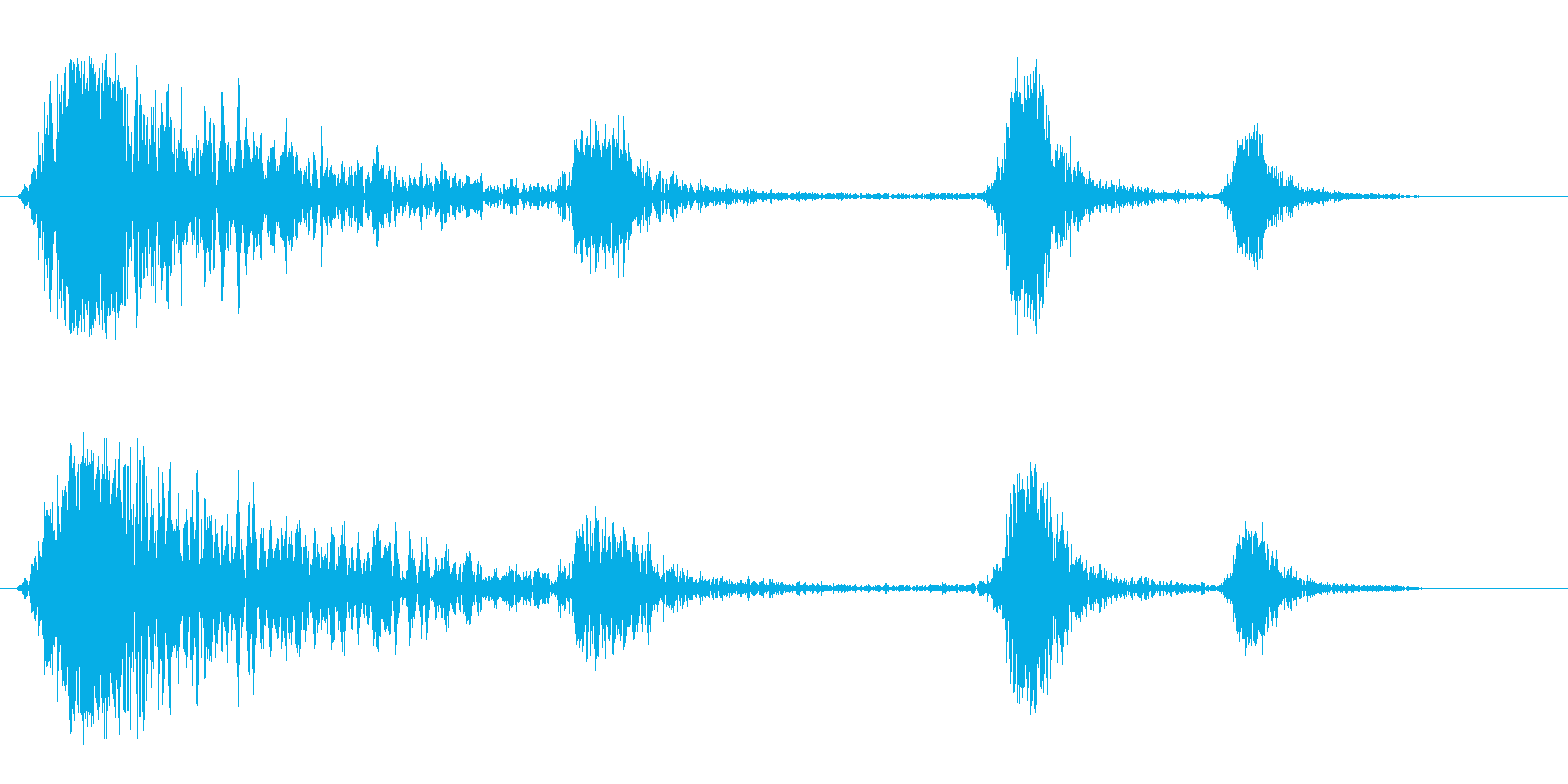 シュンシュン(発射音)の再生済みの波形