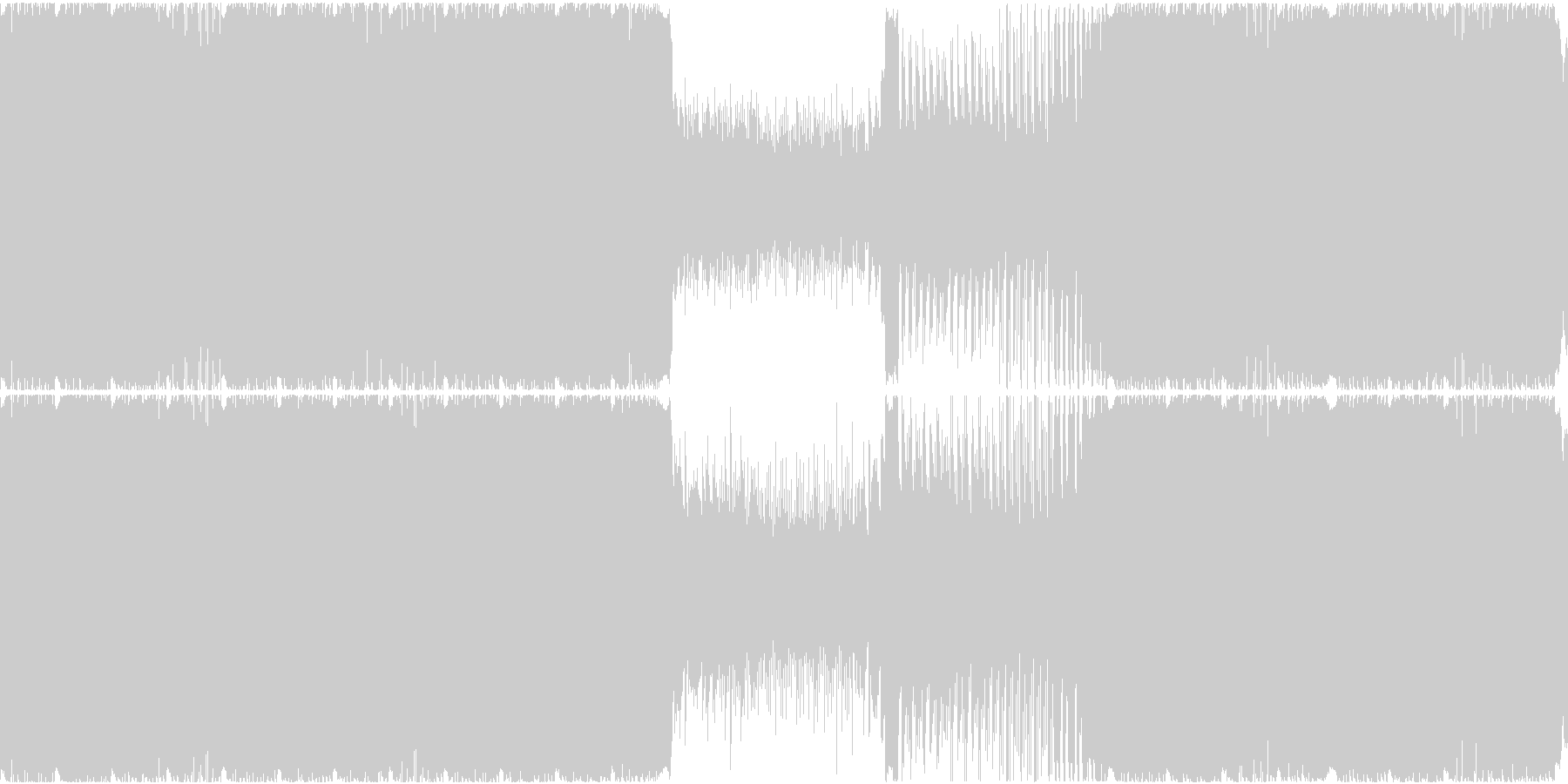 ゲーム用BGM 鉱物的な曲の未再生の波形