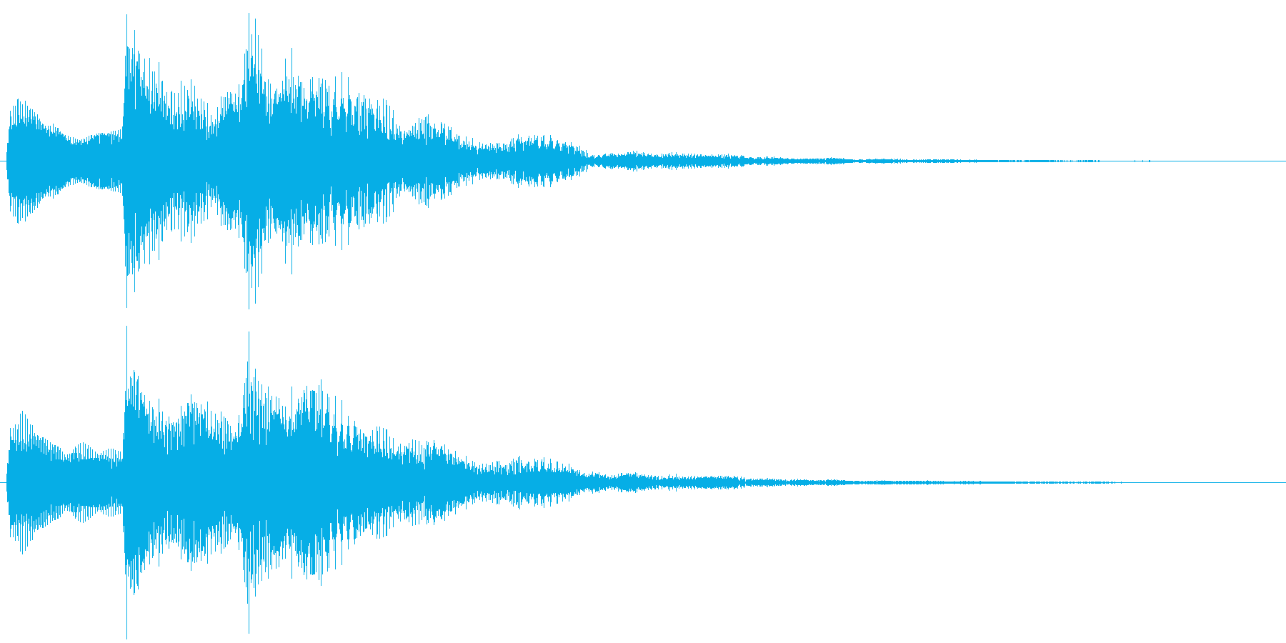 環境音系の効果音です。の再生済みの波形
