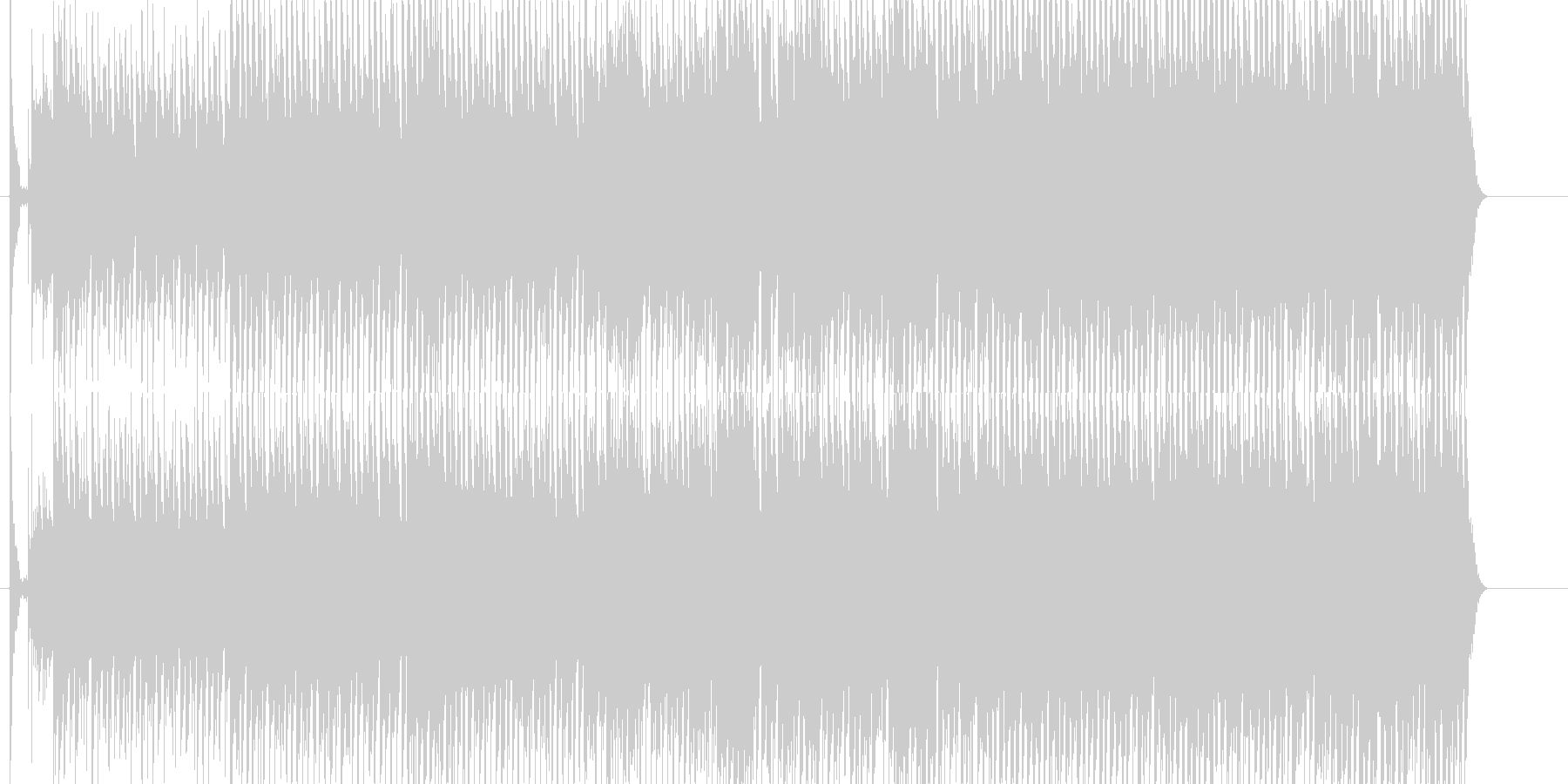 にぎやか 淡々 いきいき 雑踏 力強いの未再生の波形