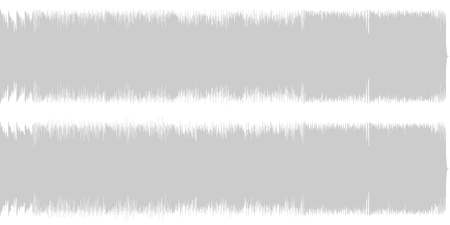 爽やかで柔らかい感じの曲です。の未再生の波形