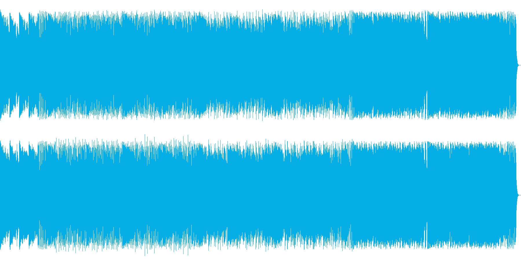 爽やかで柔らかい感じの曲です。の再生済みの波形