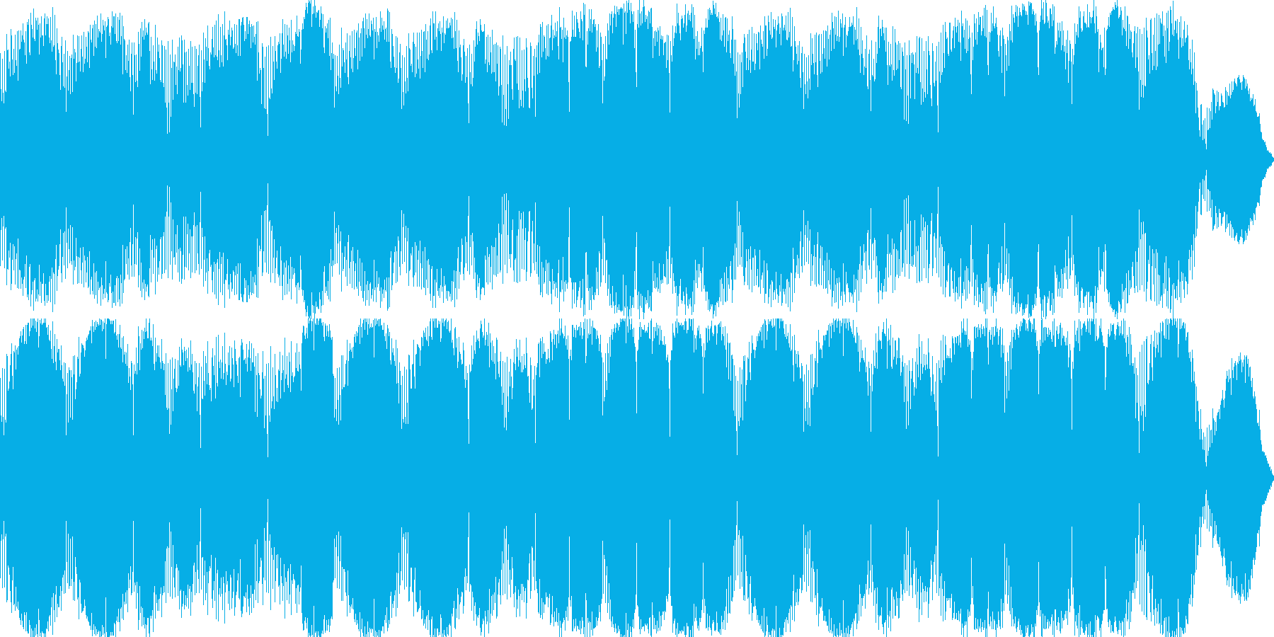 癒されるAmbient Musicの再生済みの波形