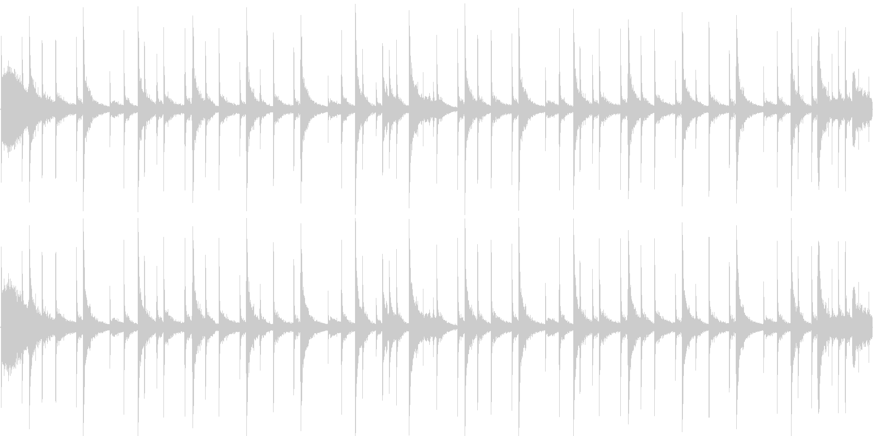 ロックのドラムをイメージした楽曲です。の未再生の波形