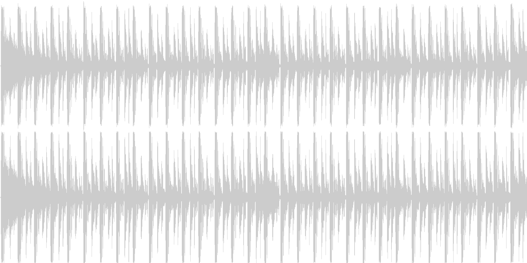 電子的な音で繰り返される楽曲です。の未再生の波形