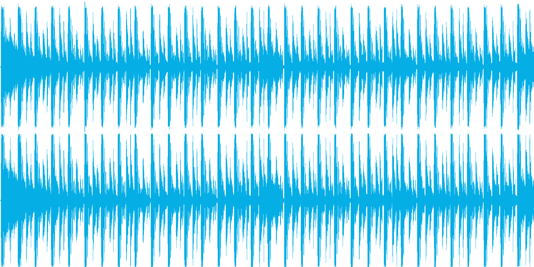 電子的な音で繰り返される楽曲です。の再生済みの波形