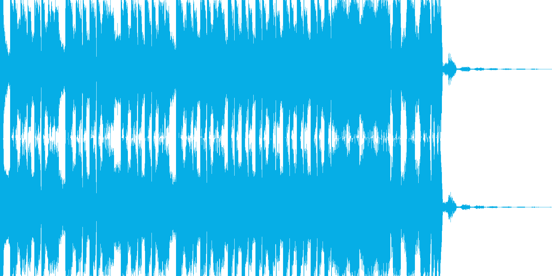EDMシンセ&ドラムロールビルドアップの再生済みの波形