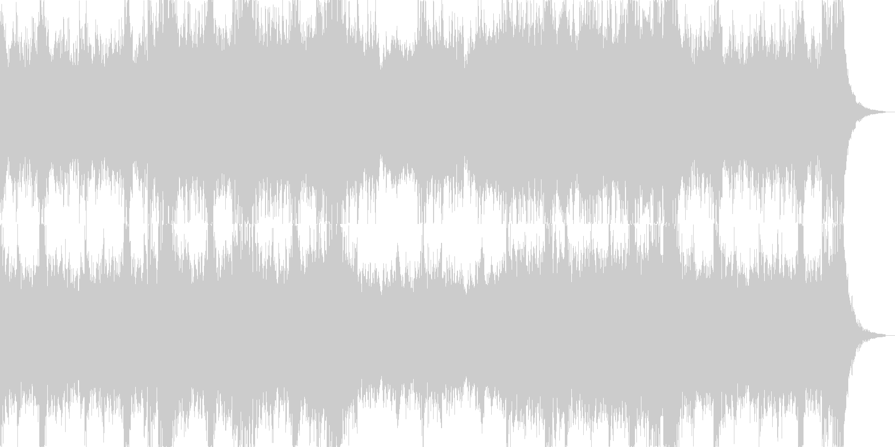 緊迫感があり暗くパワフルなオーケストラ曲の未再生の波形