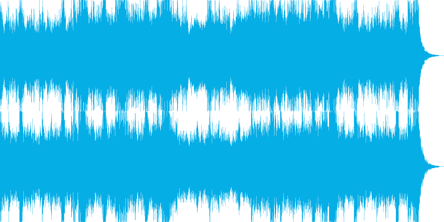 緊迫感があり暗くパワフルなオーケストラ曲の再生済みの波形