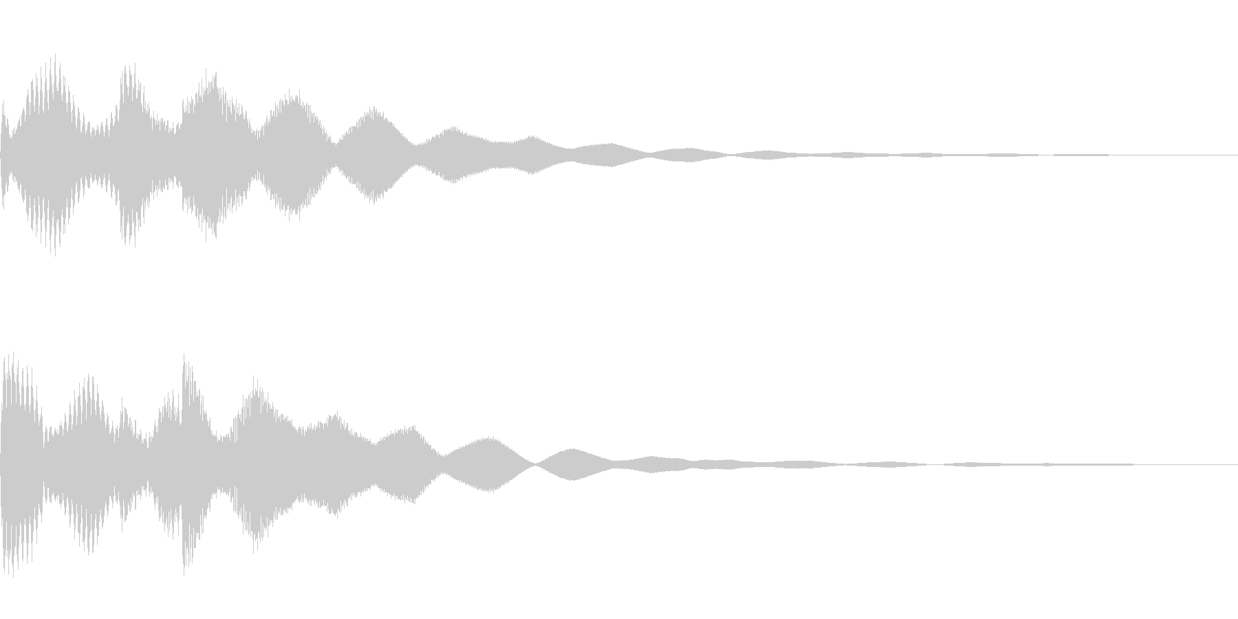 サスペンスっぽい怪しいエレピ音の未再生の波形