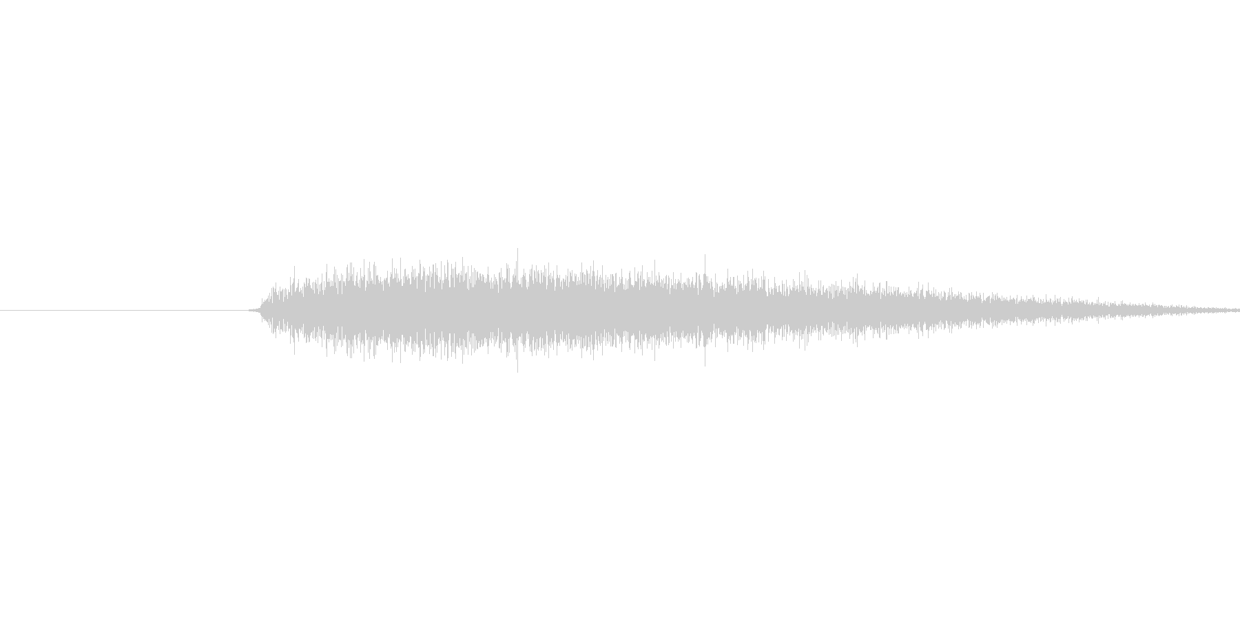 プシュ(蒸気の音)の未再生の波形