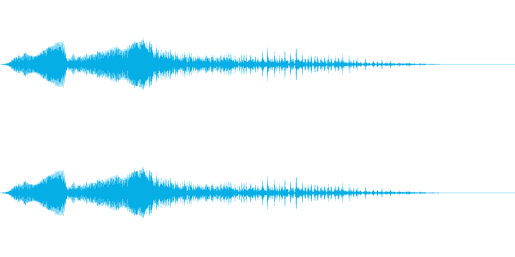 うわぁ!攻撃を受けたうめき声の再生済みの波形