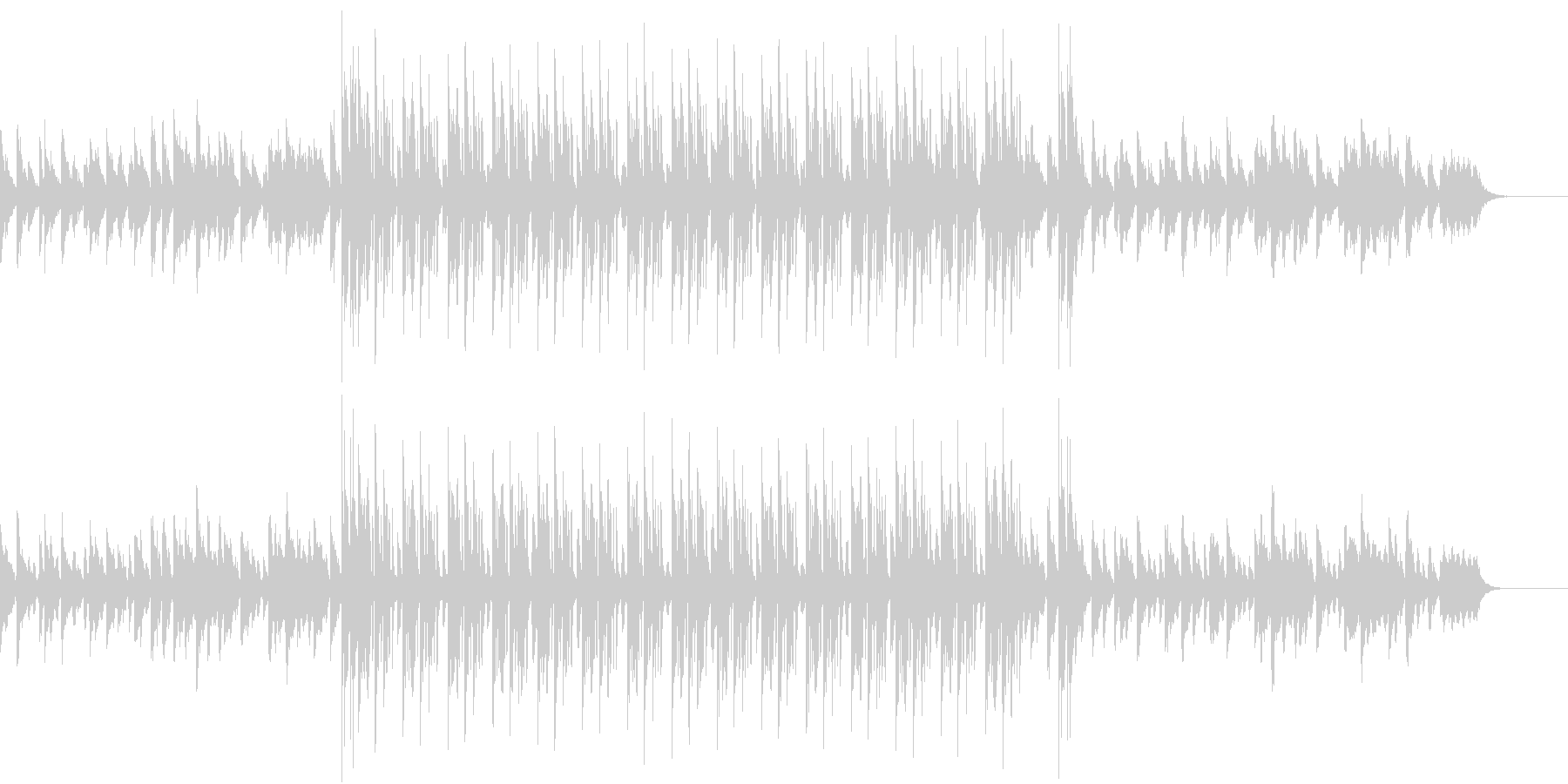 静かな音色の中にも訴えかける旋律のR&Bの未再生の波形