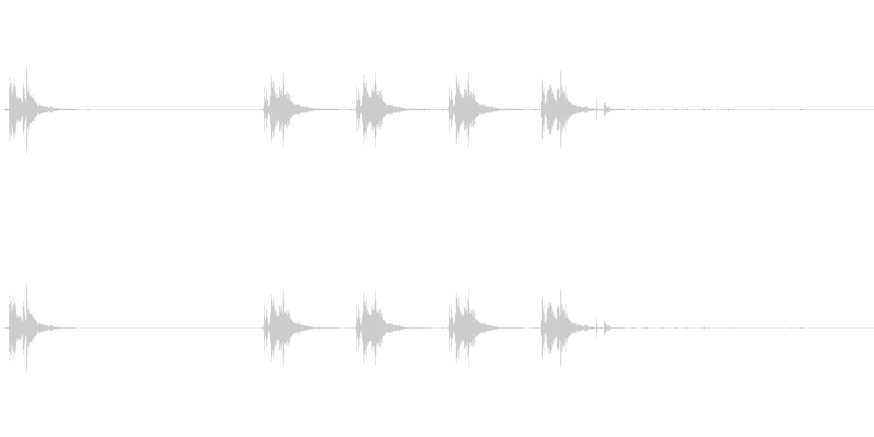 銃の音 (2)の未再生の波形