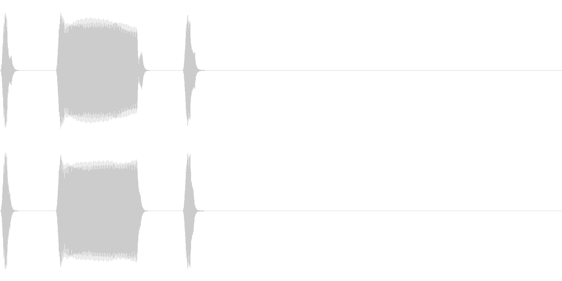 システム系アラーム音の未再生の波形