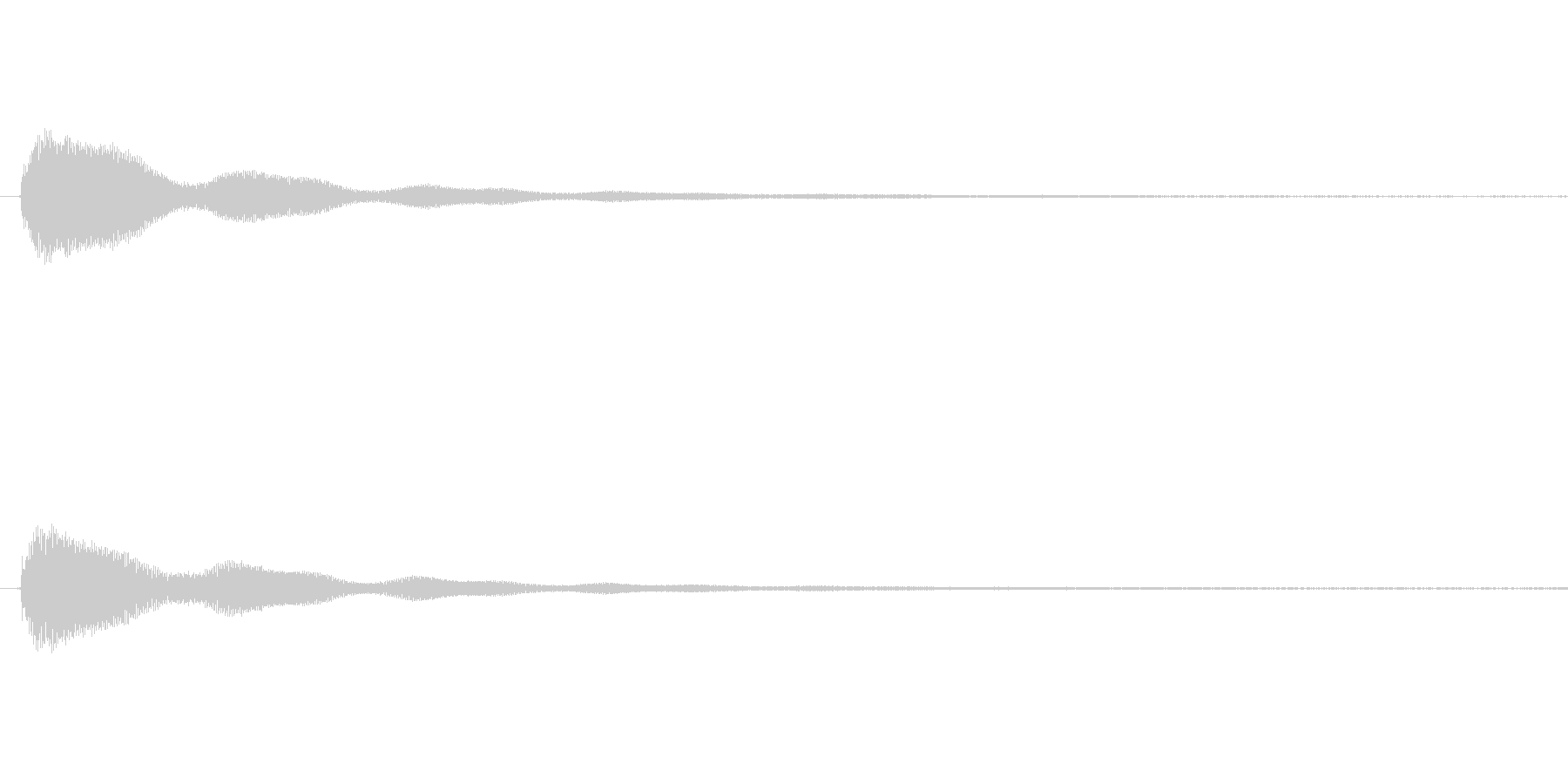 鐘の音 (大1発)の未再生の波形