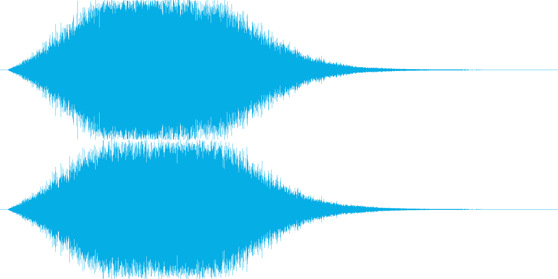 風が吹く音(風の魔法・小さめの竜巻)の再生済みの波形