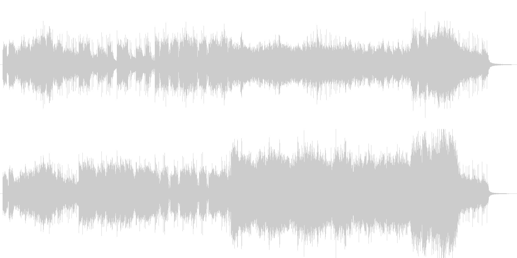 メタルでカッコいい楽曲です。の未再生の波形