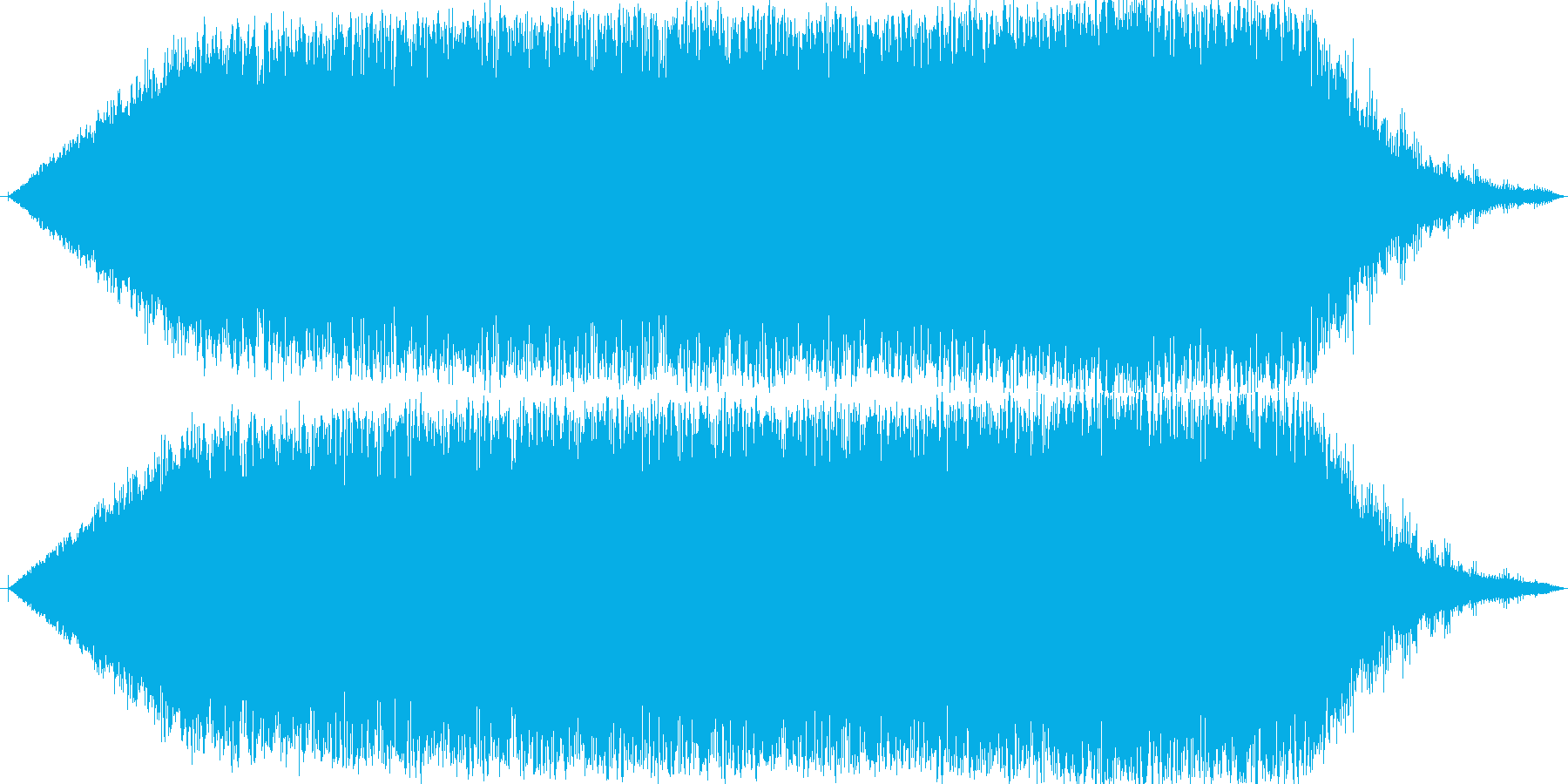 機械的なじゅーわんと言う音です。の再生済みの波形