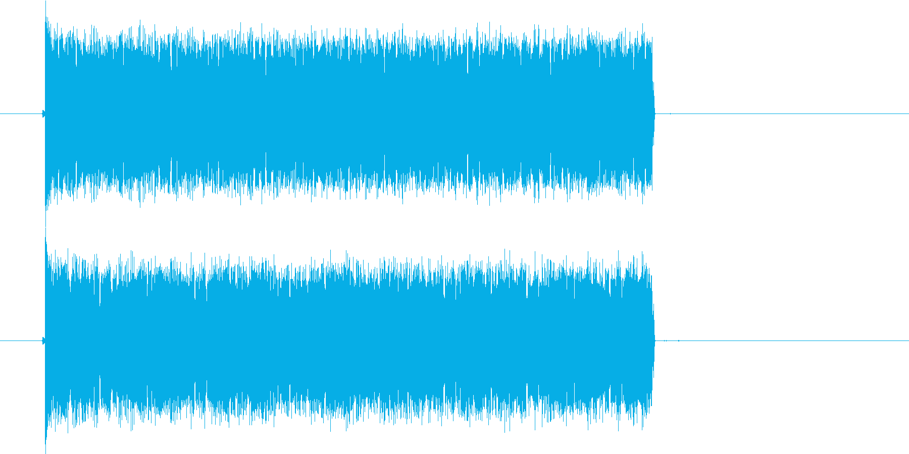 ピピピが連続する音の再生済みの波形
