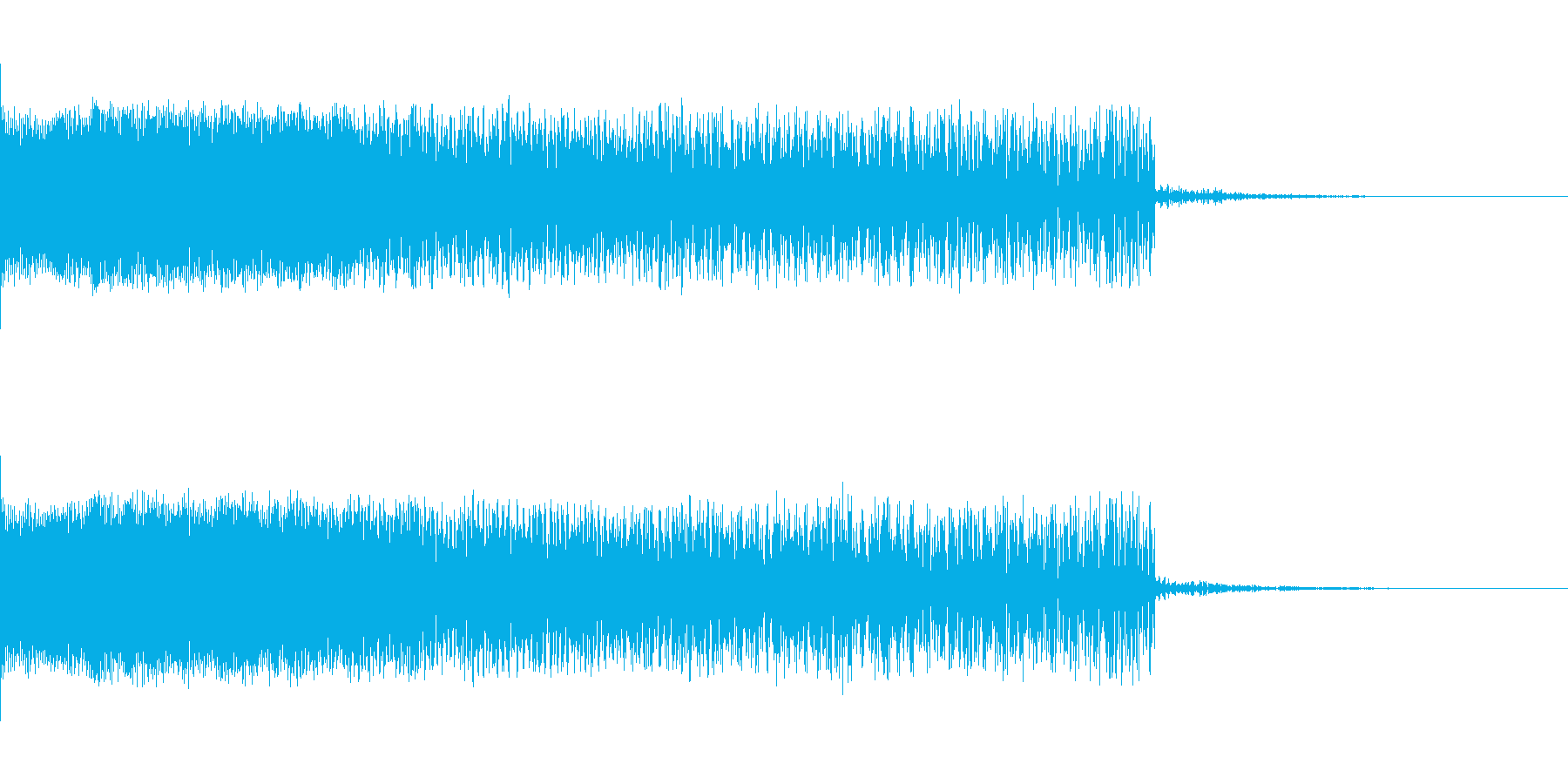 下降音 シンセ01 【4秒】の再生済みの波形