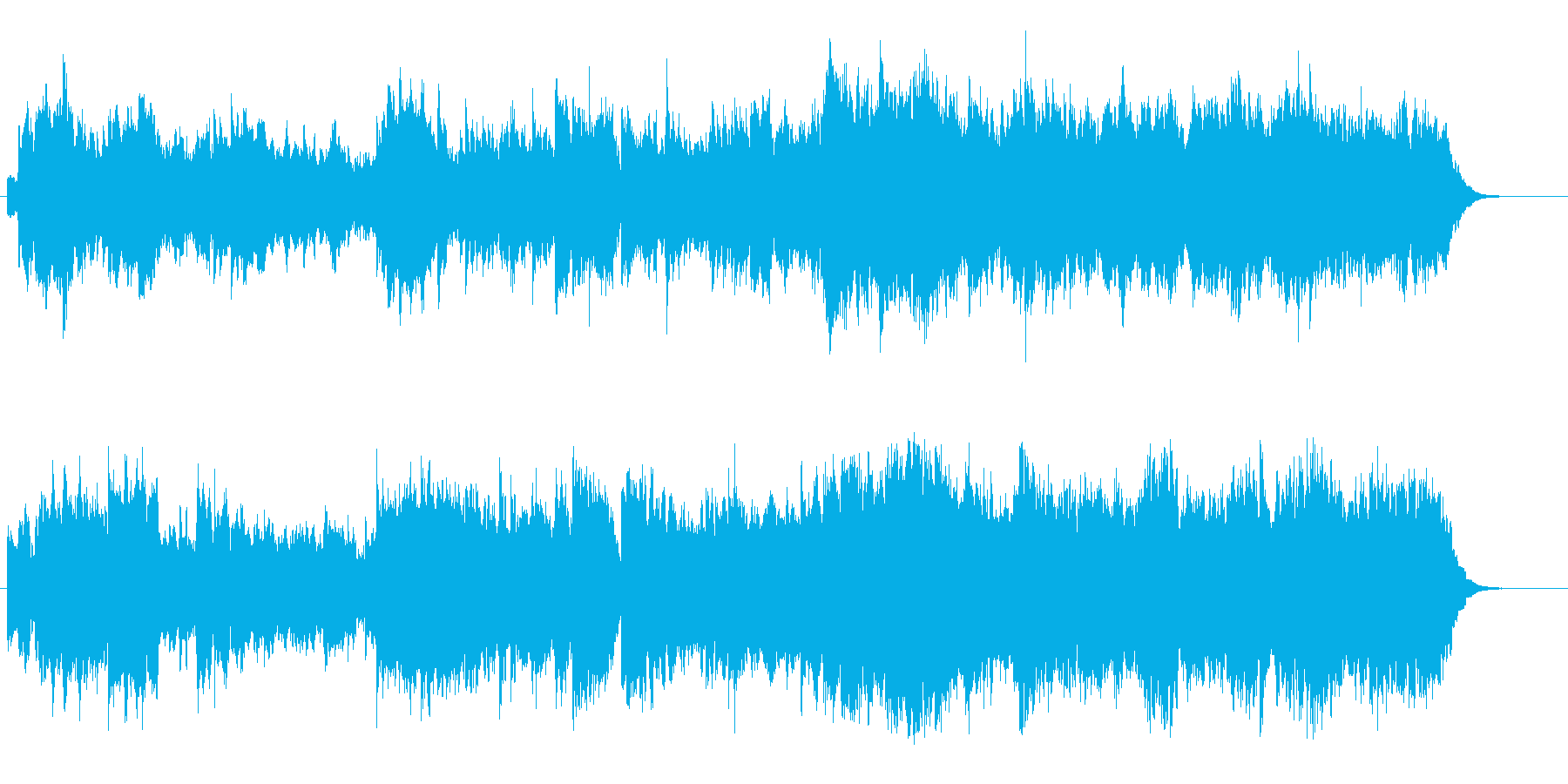 暖かな笛の音色のクラシカル・ポップスの再生済みの波形
