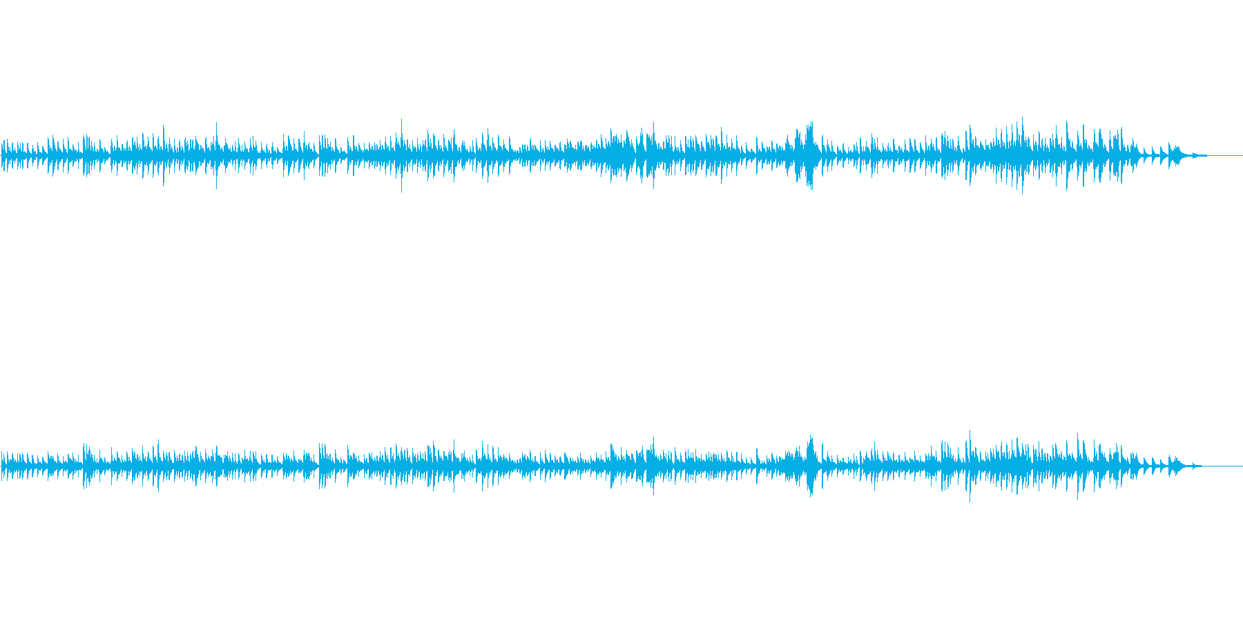 スローテンポで物静かなソロピアノ曲です。の再生済みの波形