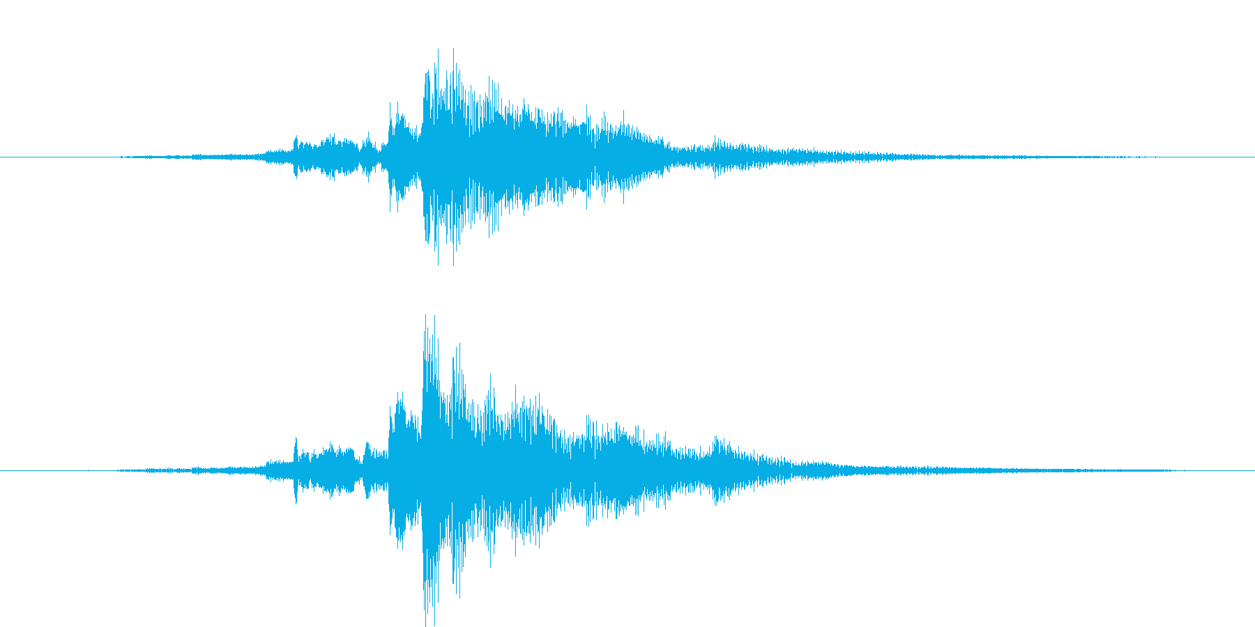 カギを入手した音・チャキッという金属音2の再生済みの波形